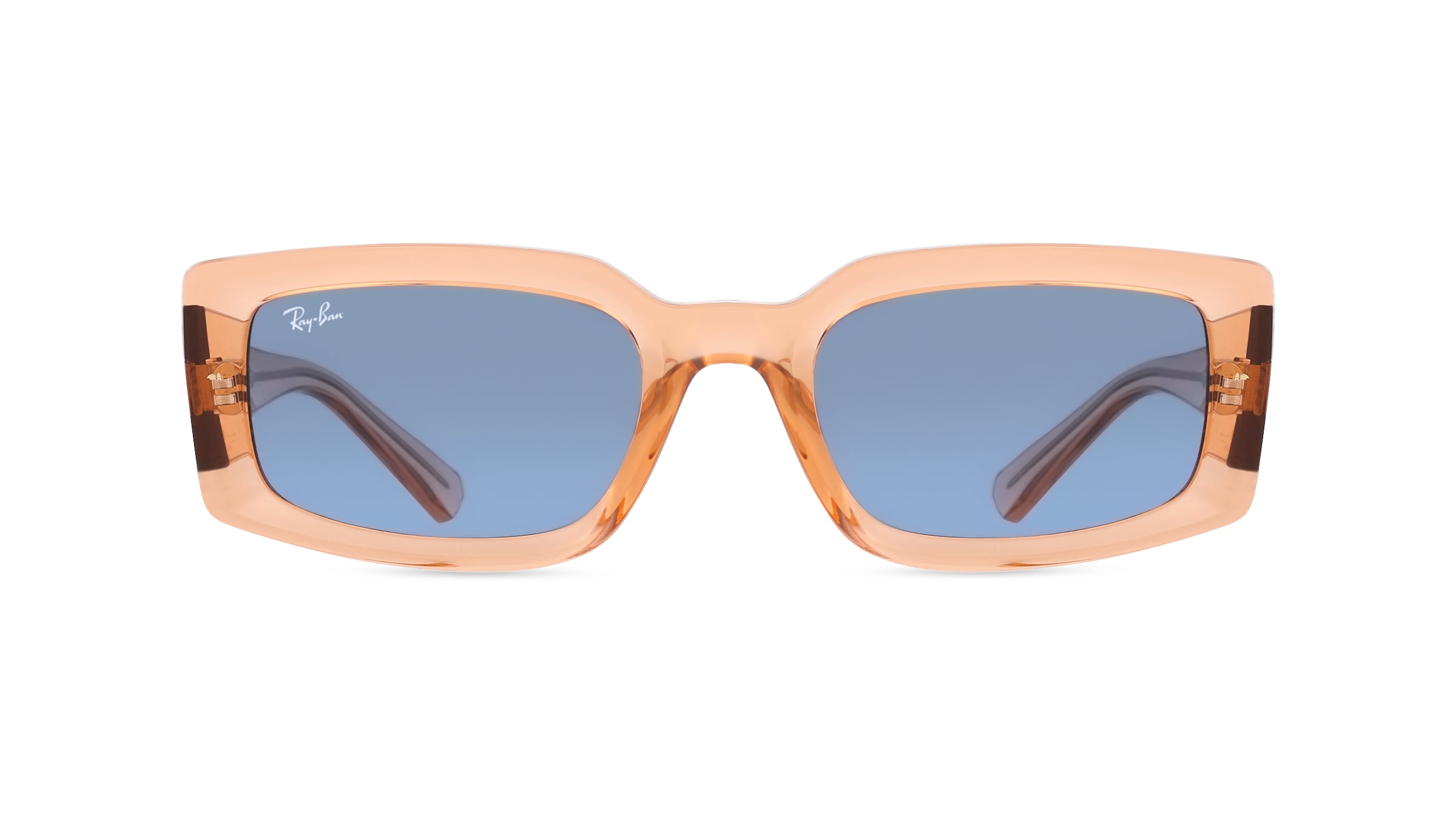 Ray-Ban RB4395 Unisex-Sonnenbrille Vollrand Eckig Bio-Kunststoff-Gestell, orange