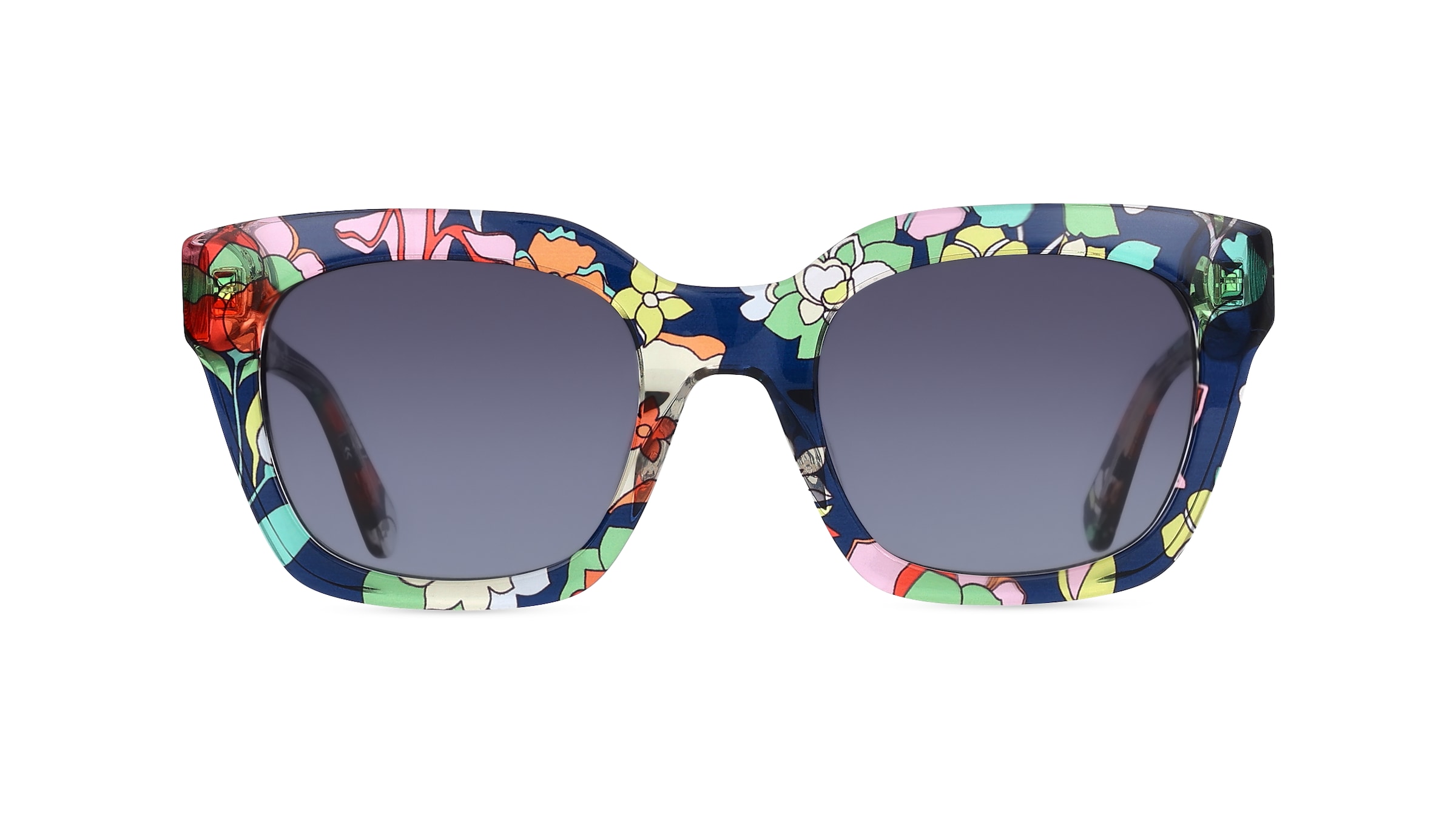 Kate Spade CAMRYN/S Damen-Sonnenbrille Vollrand Eckig Acetat-Gestell, mehrfarbig