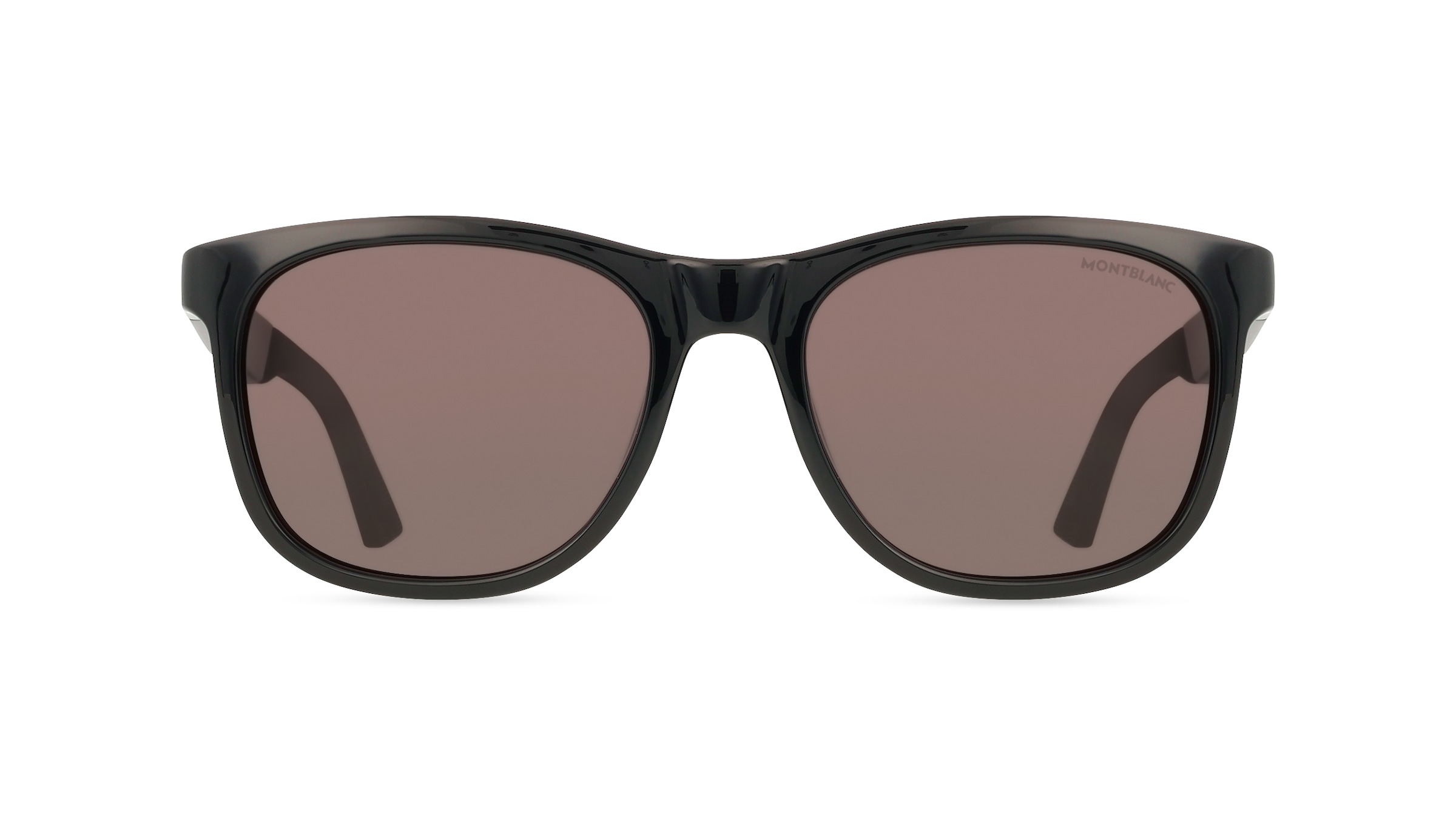 Montblanc MB0400S Herren-Sonnenbrille Vollrand Eckig Kunststoff-Gestell, Schwarz