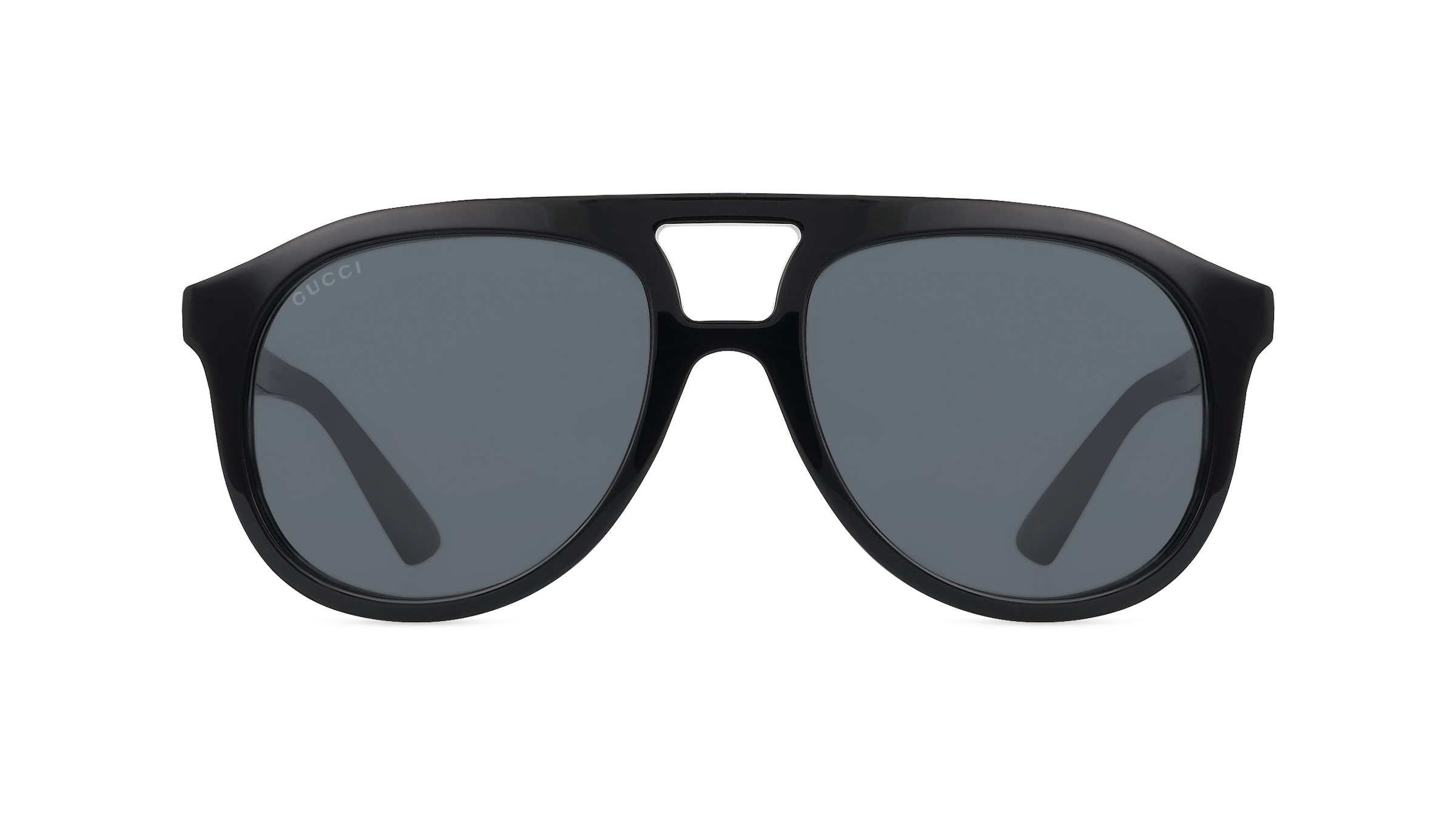 Gucci GG1320S Herren-Sonnenbrille Vollrand Pilot Recycelt-Gestell, schwarz