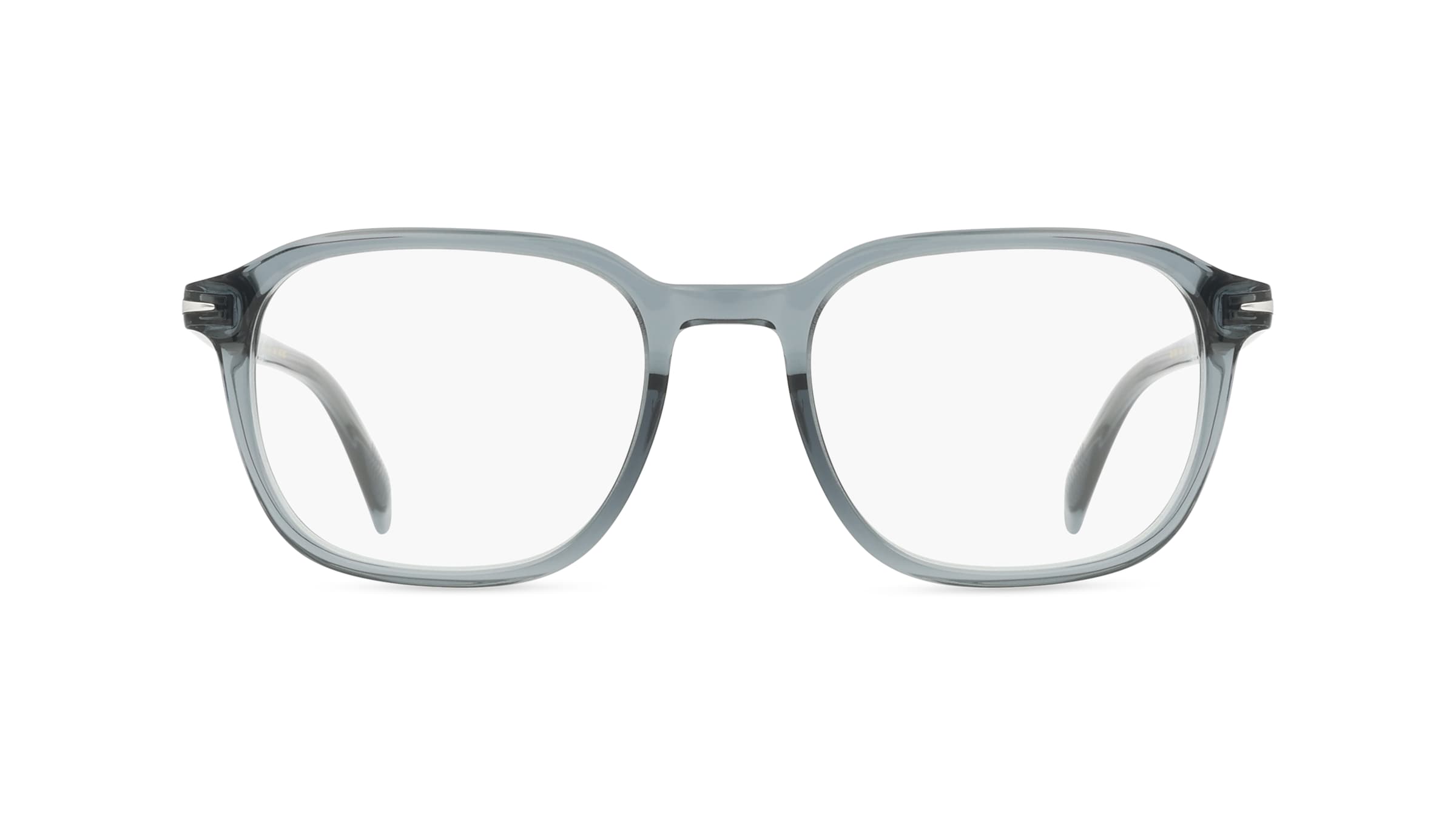 David Beckham DB 1084 Herren-Brille inkl. Gläser Vollrand Eckig Acetat-Gestell 51mm/19mm/150mm, grau