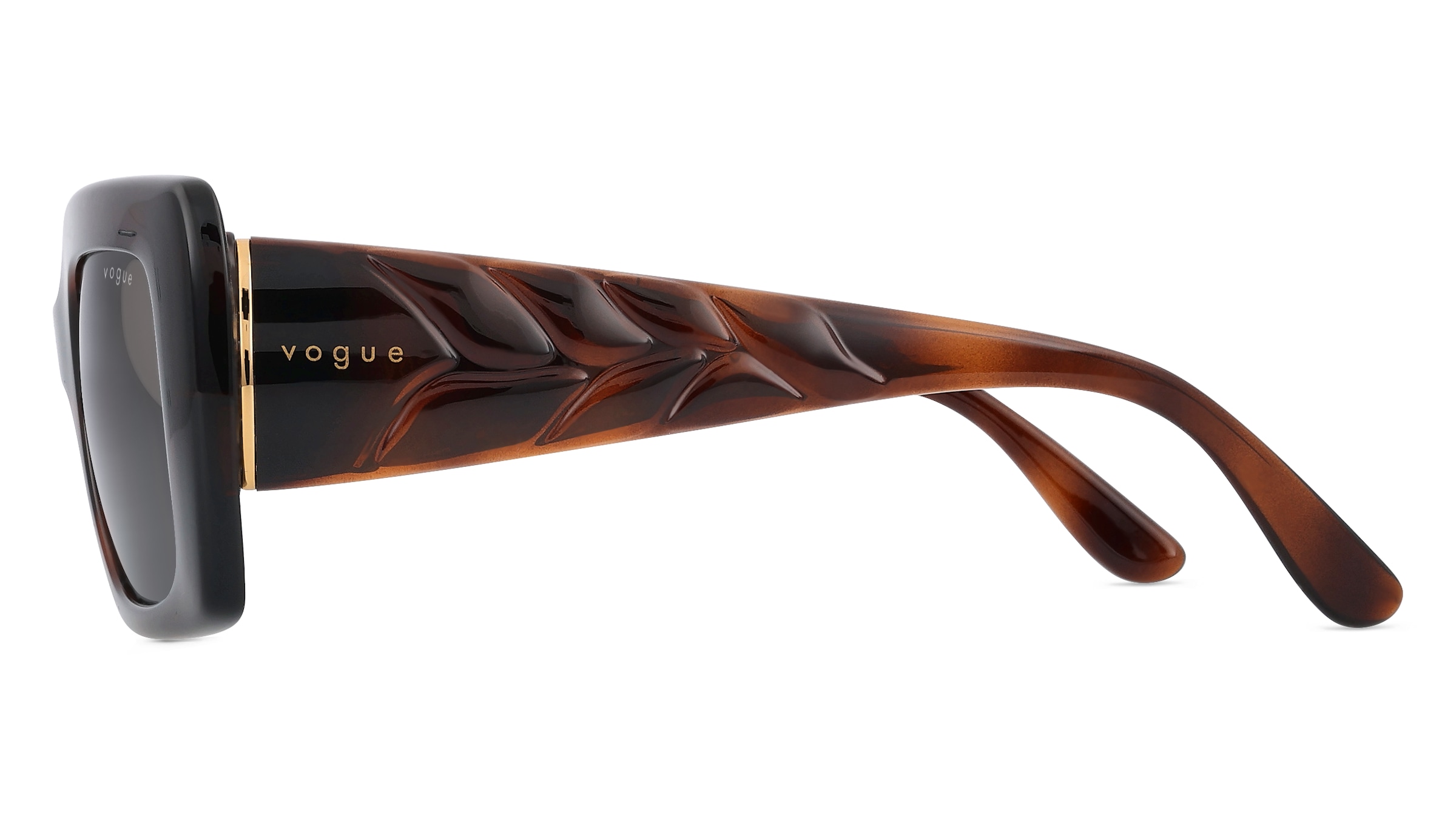 Thumbnail - Vogue eyewear VO5481S Damen-Sonnenbrille Vollrand Eckig Kunststoff-Gestell, braun
