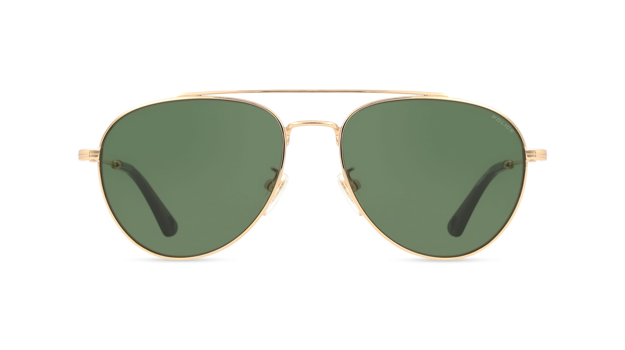 Police SPLP20 Herren-Sonnenbrille Vollrand Pilot Edelstahl-Gestell, pink