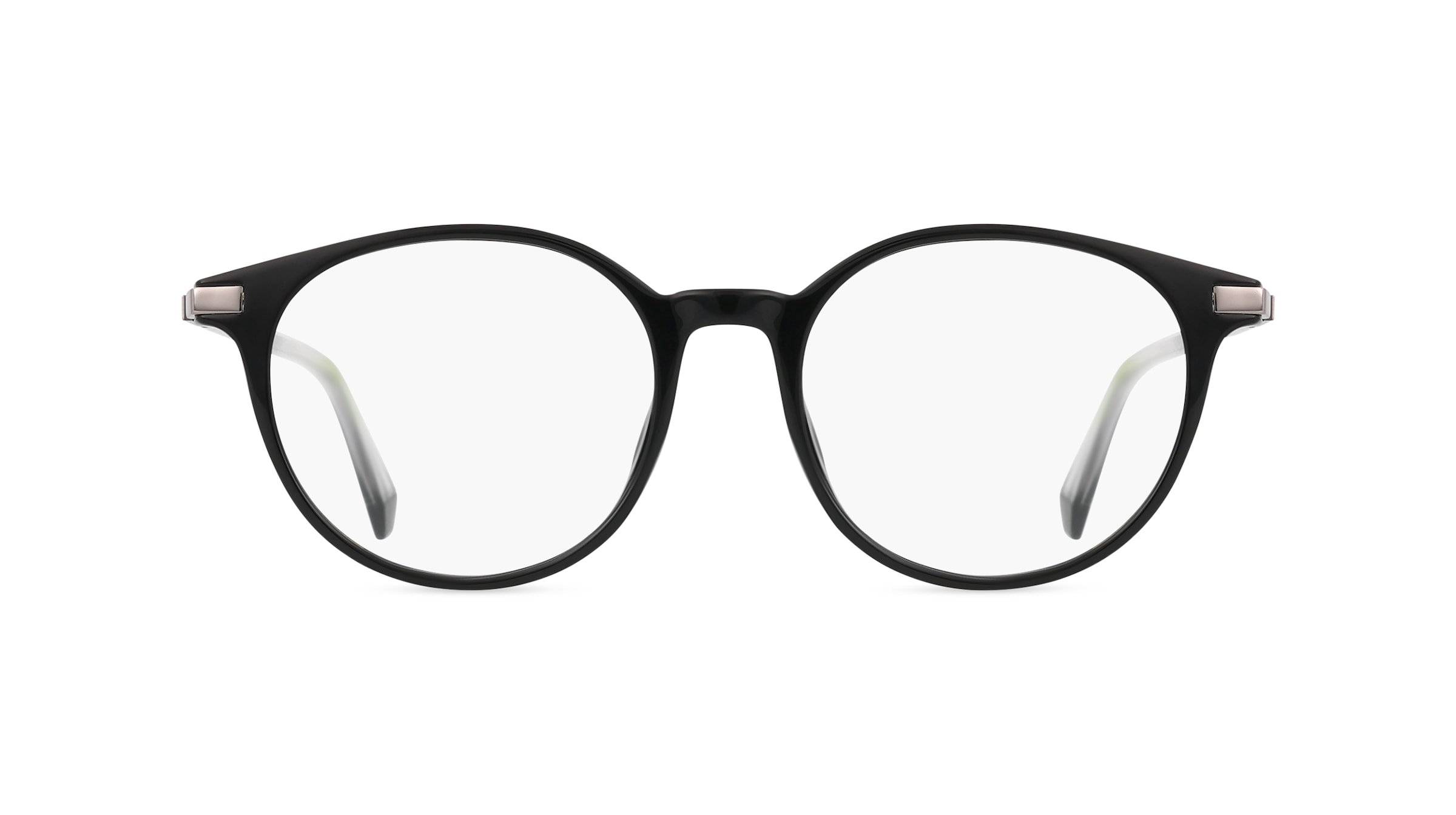 Polaroid PLD D461/G Unisex-Brille inkl. Gläser Vollrand Rund Kunststoff-Gestell 50mm/18mm/145mm, schwarz