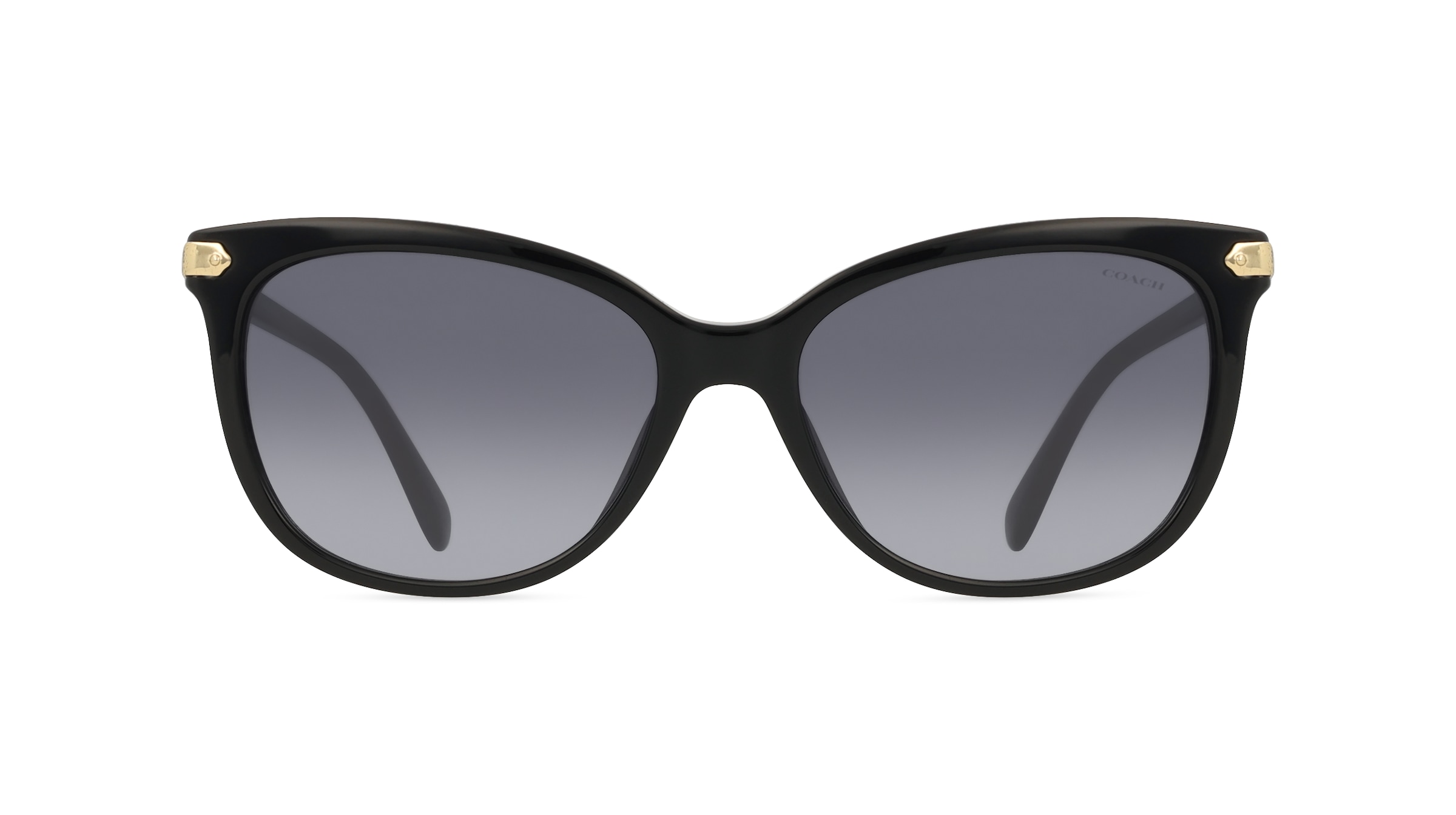 Coach HC8378U Damen-Sonnenbrille Vollrand Butterfly Acetat-Gestell, schwarz