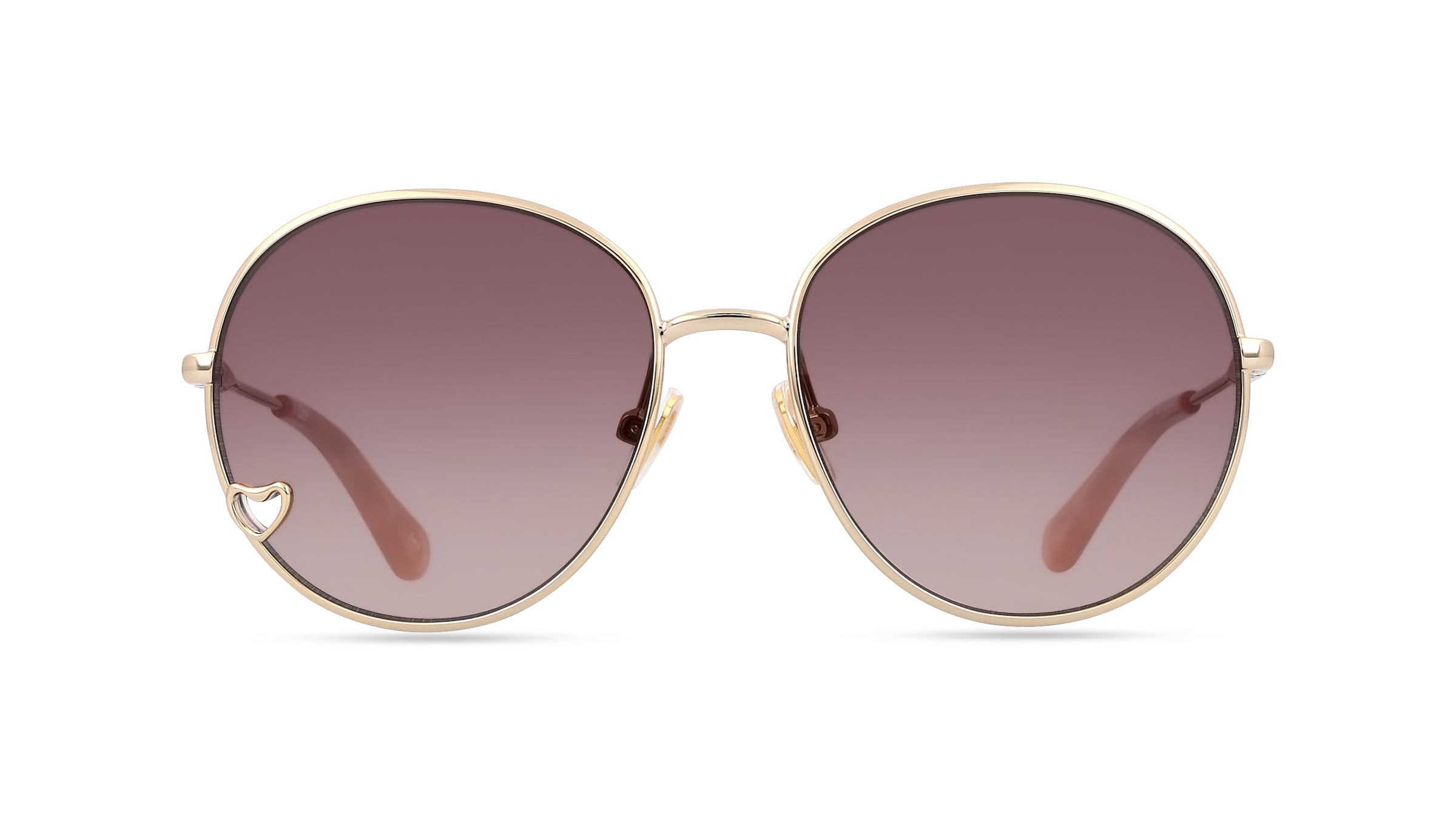 Chloé CC0006S Jugend-Sonnenbrille Vollrand Oval Metall-Gestell, gold