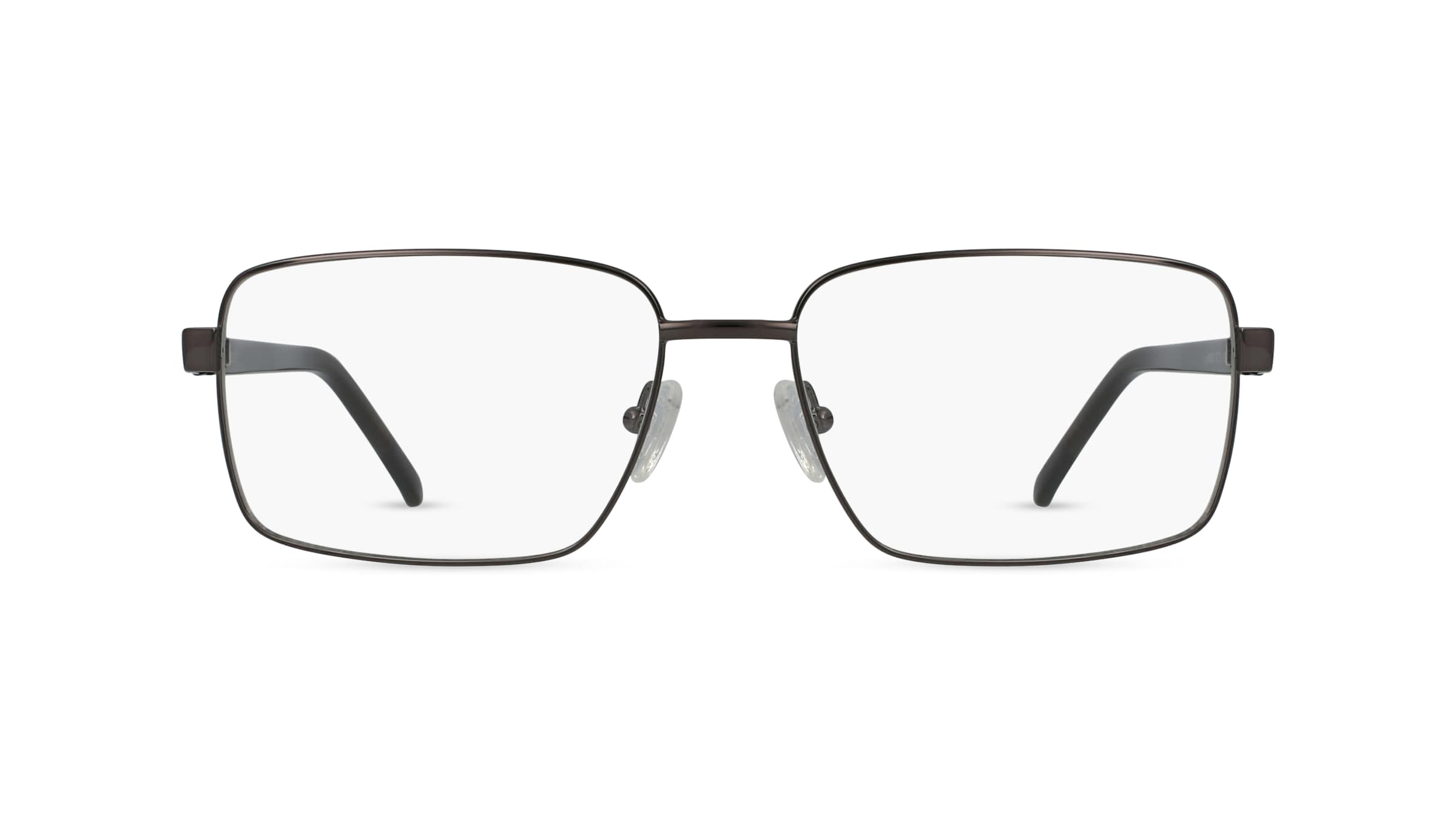 Fielmann CY 017 FLEX CL Herren-Brille inkl. Gläser Vollrand Eckig Edelstahl-Gestell 57mm/17mm/140mm, grau