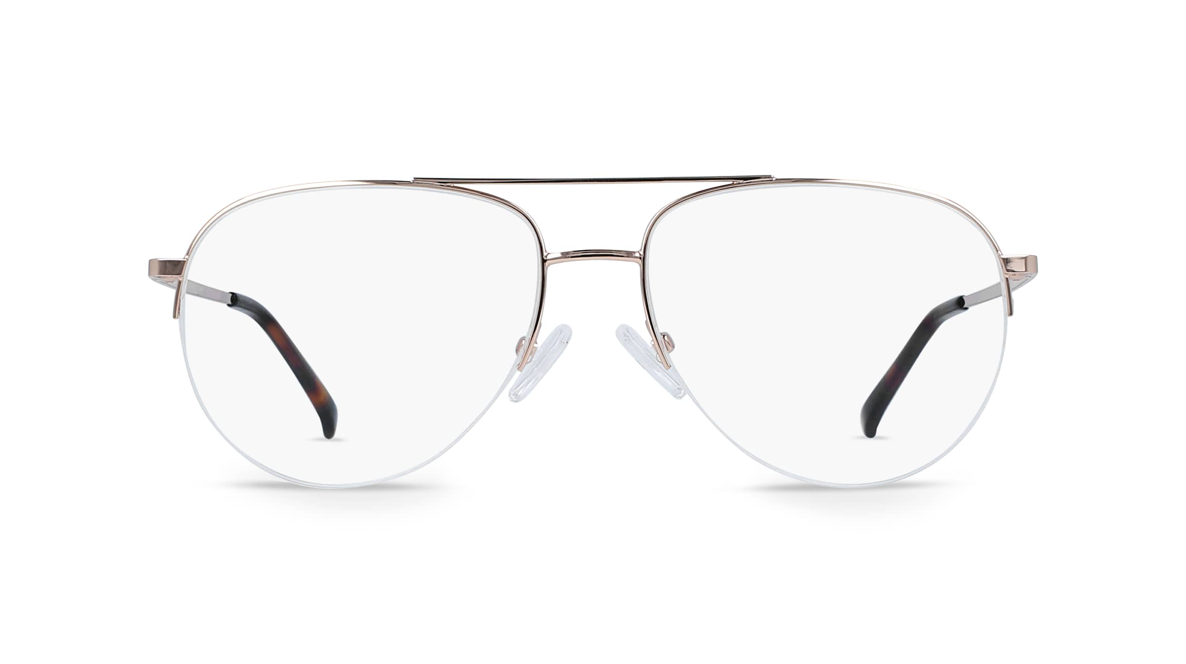 Fielmann BD 430 CL Unisex-Brille inkl. Gläser Nylor Pilot Edelstahl-Gestell 54mm/16mm/135mm, gold