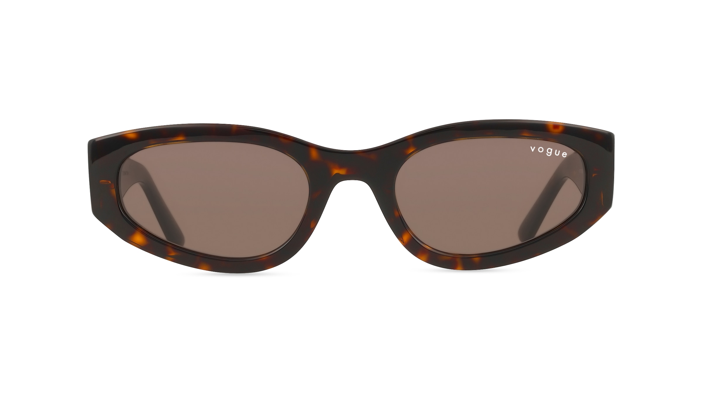 Vogue VO5585S Damen-Sonnenbrille Vollrand Quadratisch Acetat-Gestell, Havanna