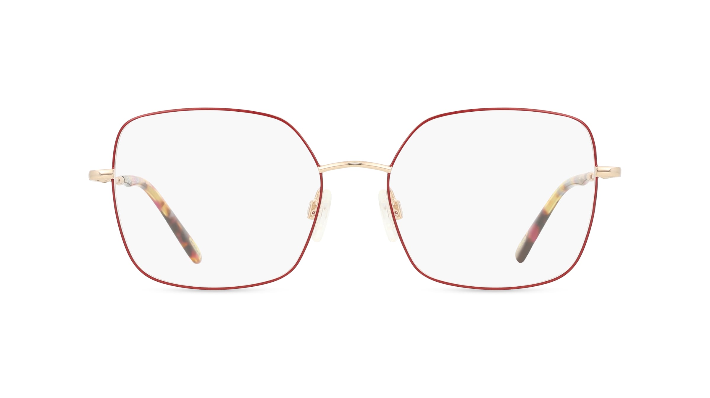 Morgan MO 3242 Damen-Brille inkl. Gläser Vollrand Eckig Edelstahl-Gestell 52mm/17mm/135mm, rot