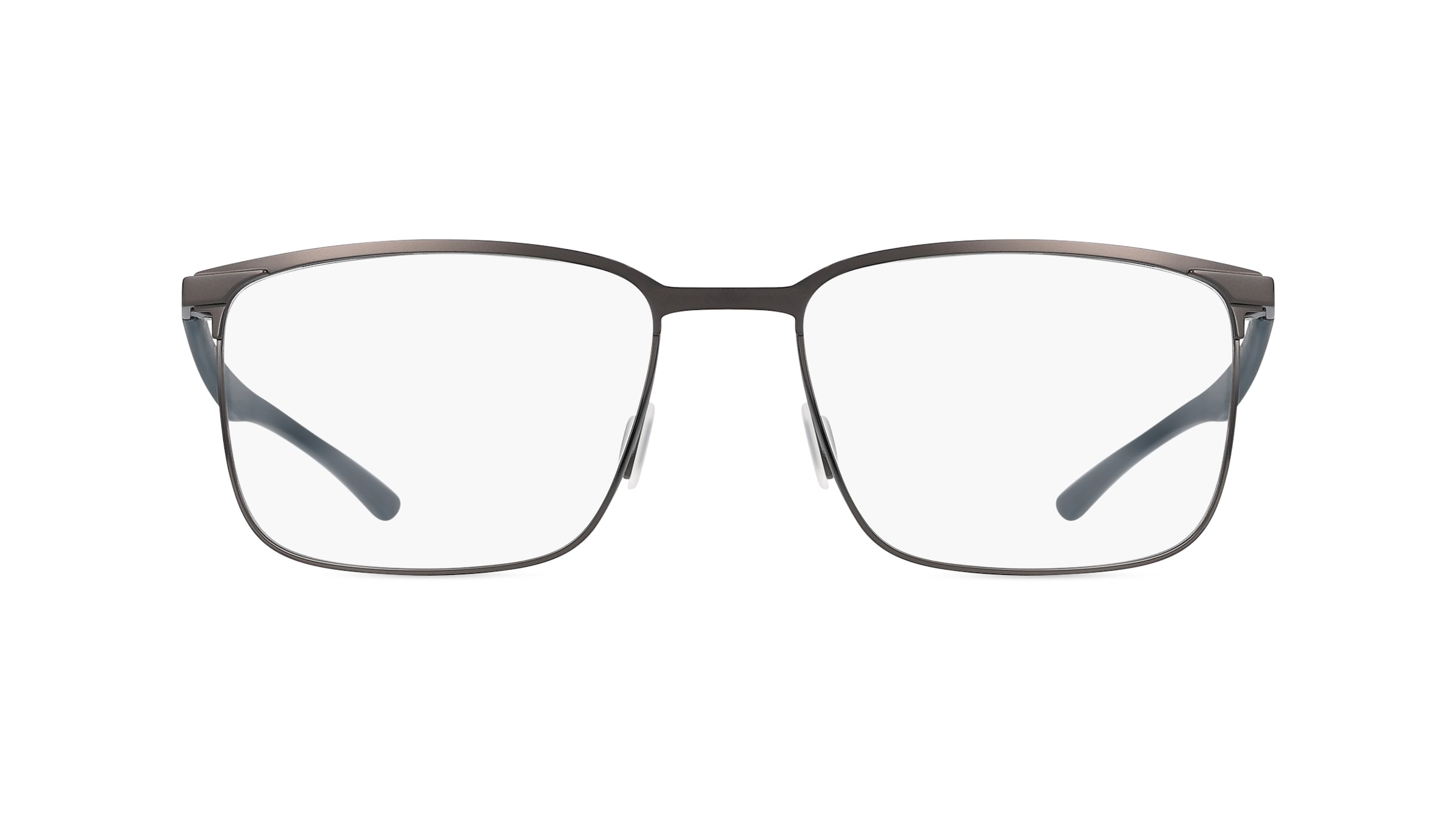 Porsche Design 8753 Unisex-Brille inkl. Gläser Vollrand Rechteckig Metall-Gestell 55mm/18mm/140mm, grau