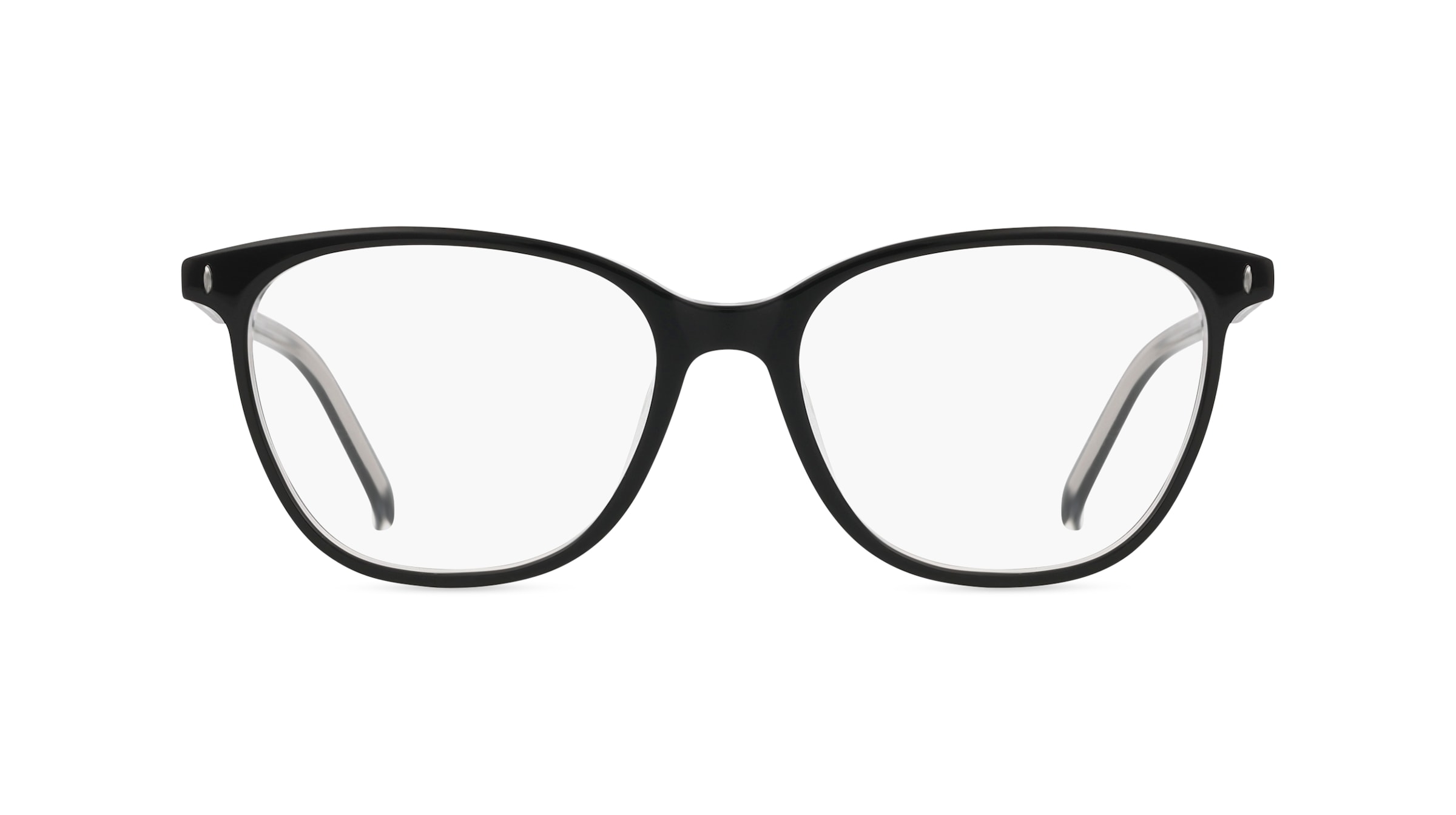 Fielmann 2215 FLEX CL Damen-Brille inkl. Gläser Vollrand Eckig Acetat-Gestell 52mm/17mm/140mm, Schwarz