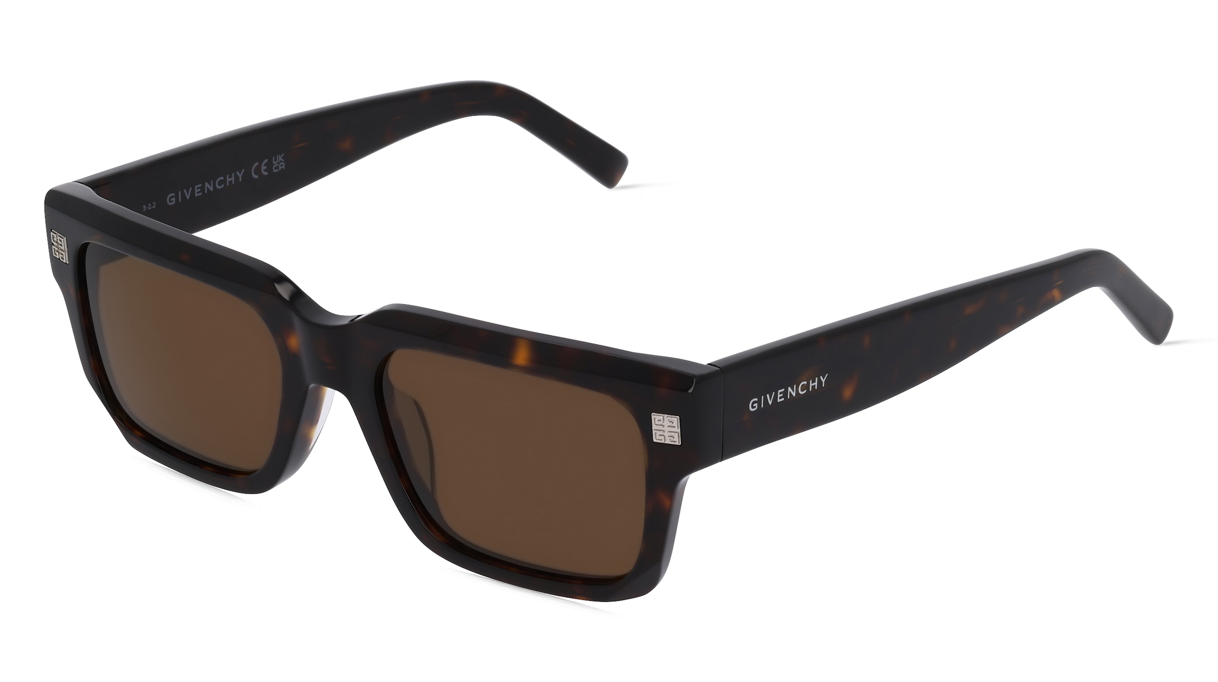 GIVENCHY GV40039U Unisex-Sonnenbrille Vollrand Quadratisch Kunststoff-Gestell, Havanna