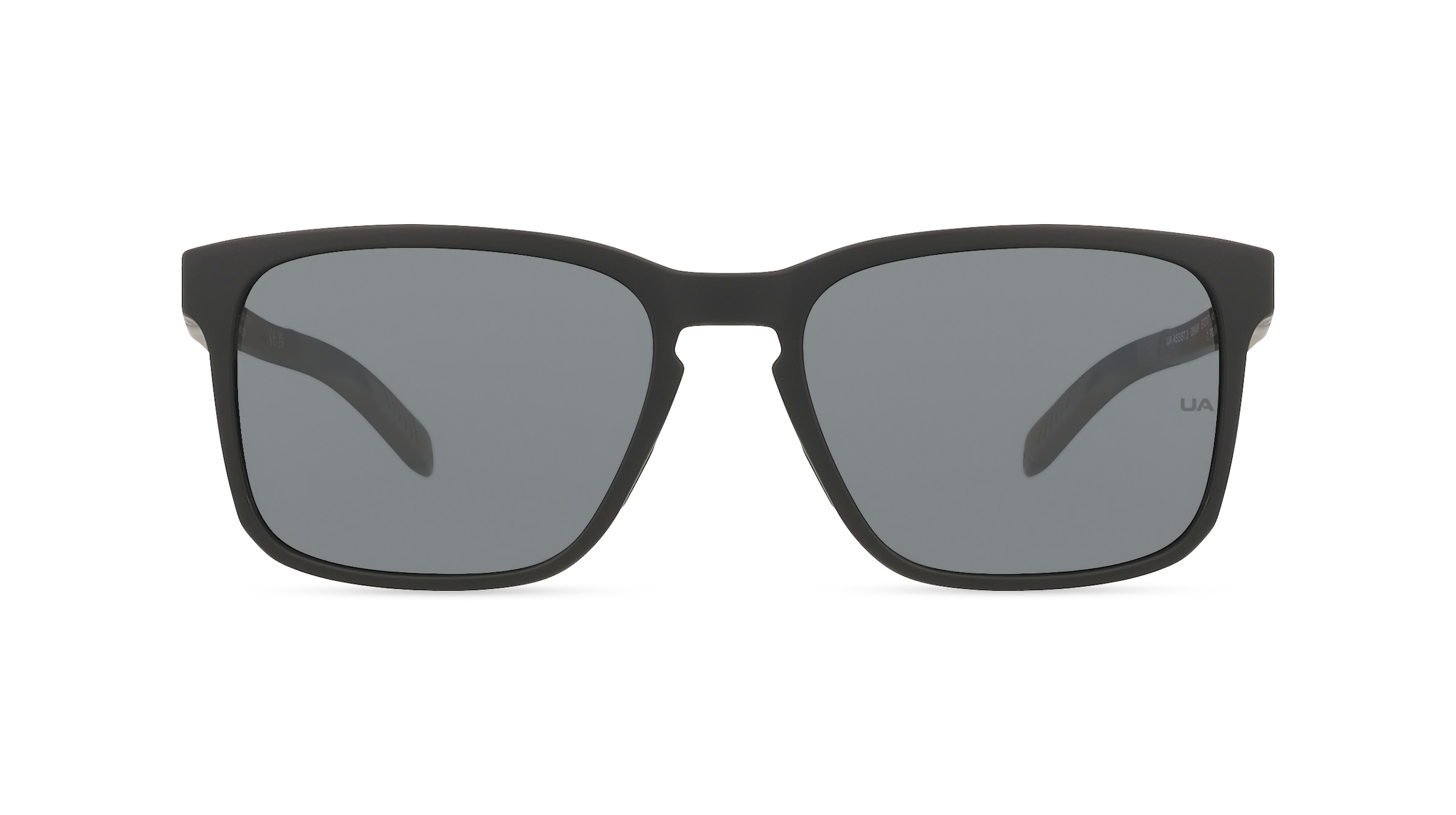 Under Armour UA ASSIST 2 Herren-Sonnenbrille Vollrand Rechteckig Kunststoff-Gestell, schwarz