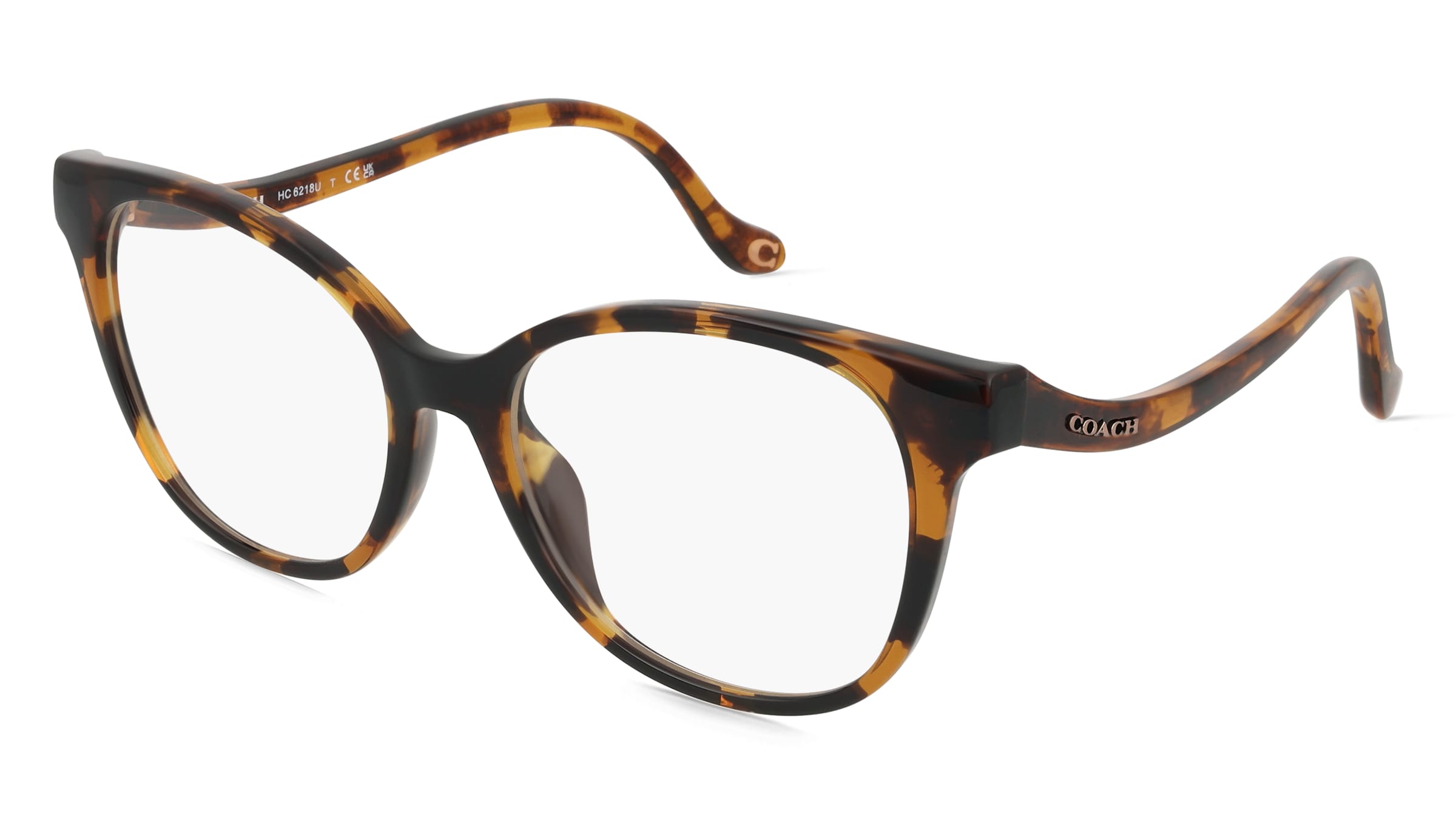 Coach HC6218U Damen-Brille inkl. Gläser Vollrand Butterfly Acetat-Gestell 54/17/145, Grün