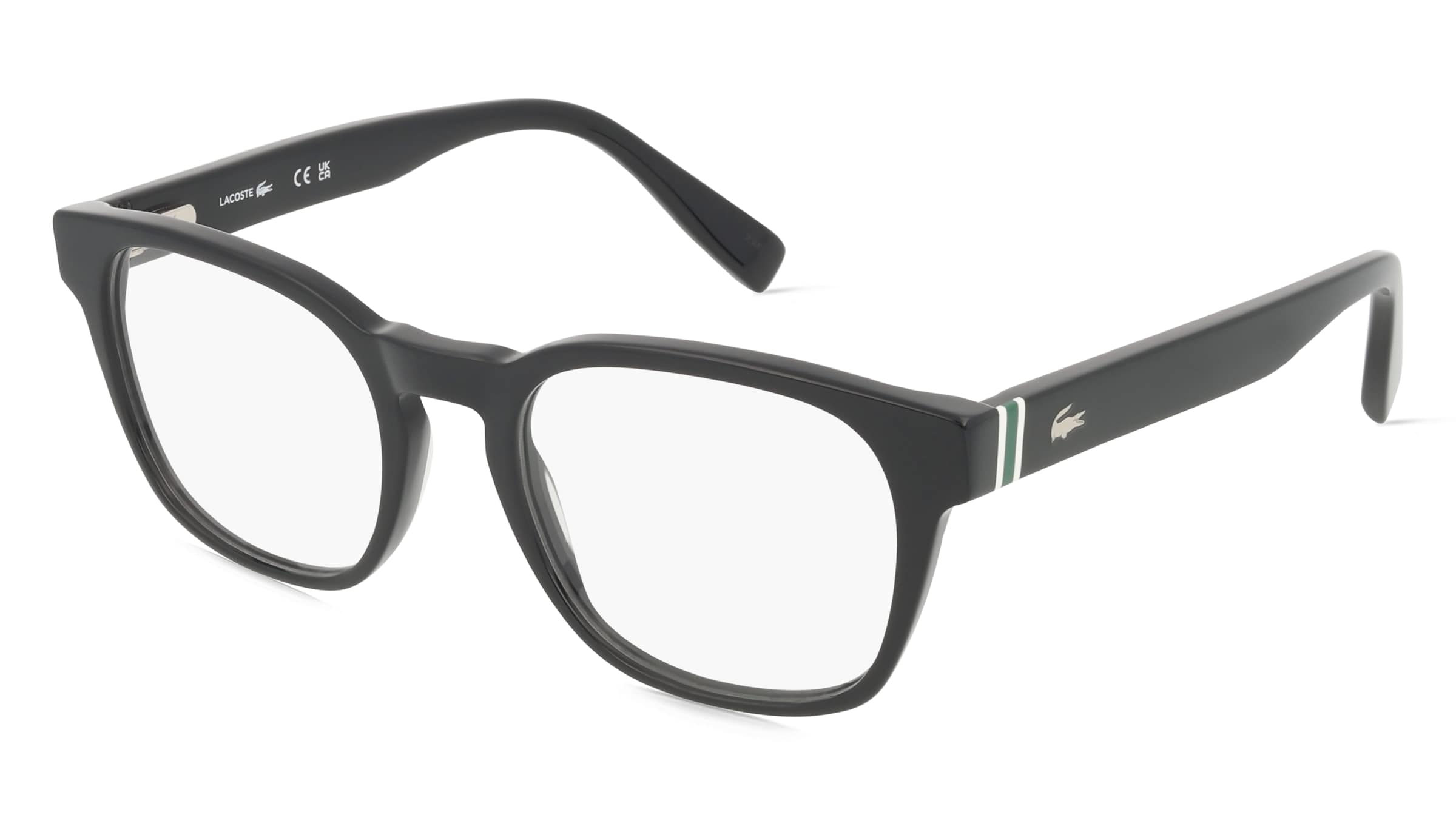 Lacoste L2938 Unisex-Brille inkl. Gläser Vollrand Quadratisch Acetat-Gestell 51/20/145, Schwarz