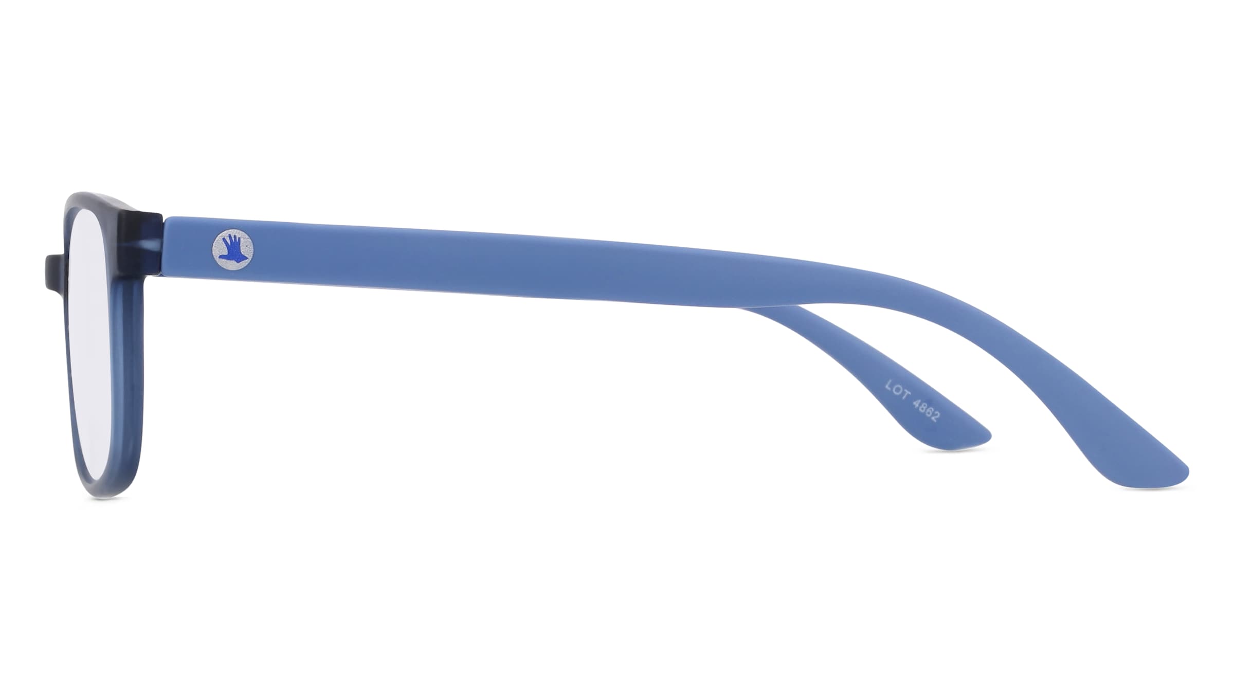 Thumbnail - I NEED YOU RAINBOW Unisex-Brille Vollrand Quadratisch Kunststoff-Gestell, blau