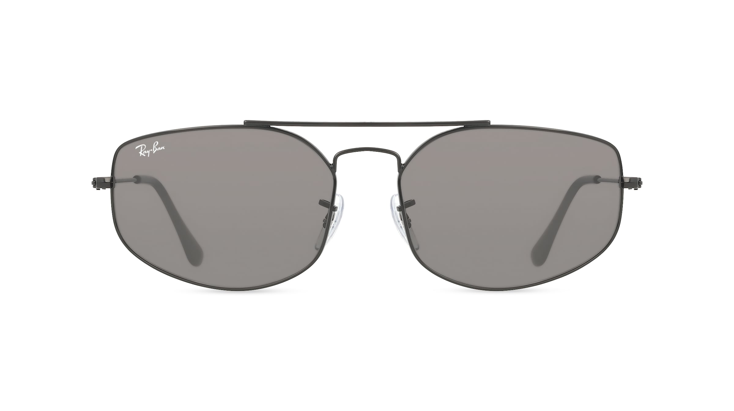 Ray-Ban RB3845 Damen-Sonnenbrille Vollrand Eckig Metall-Gestell, schwarz