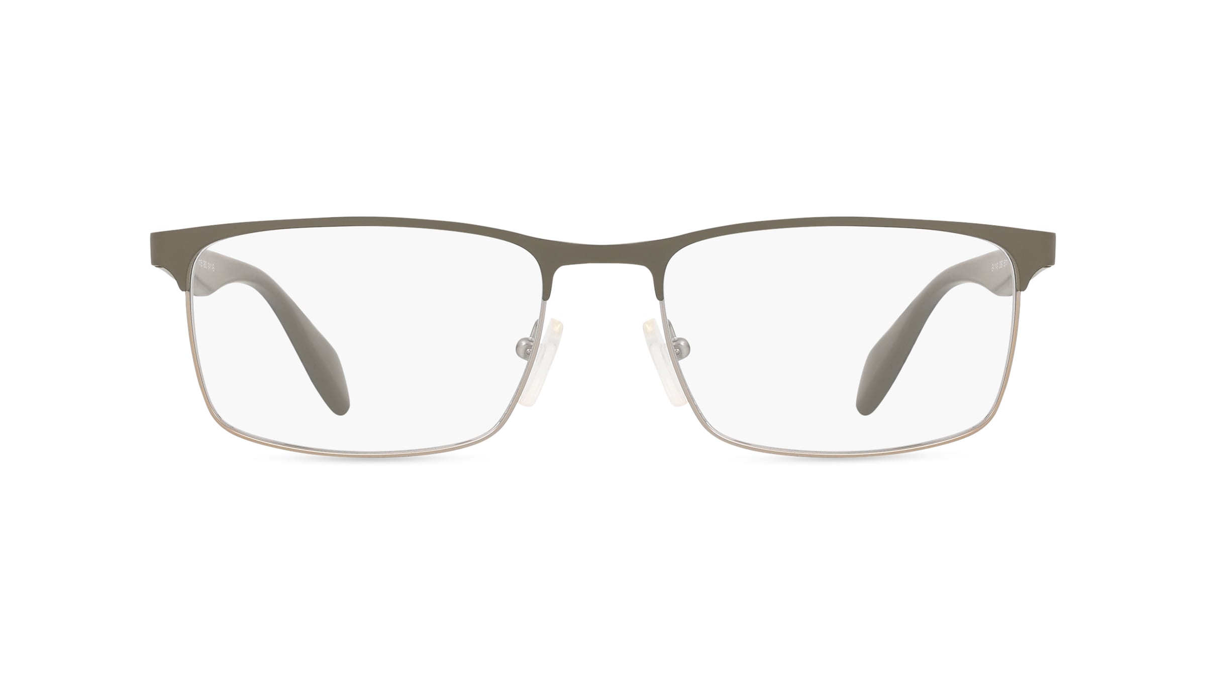 Emporio Armani EA1149 Herren-Brille inkl. Gläser Vollrand Eckig Metall-Gestell 56mm/17mm/145mm, grau