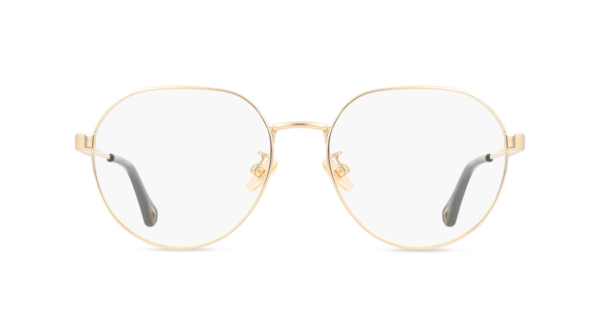 Chloé CH0275OA Damen-Brille inkl. Gläser Vollrand Rund Metall-Gestell 54mm/17mm/145mm, Gold