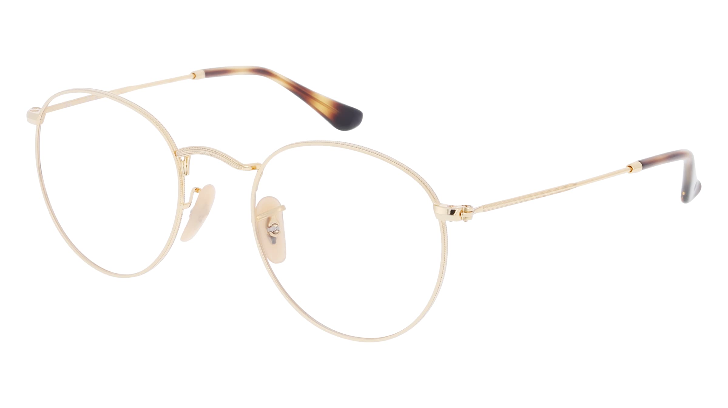 Ray-Ban RB 3447 V Unisex-Brille inkl. Gläser Vollrand Panto Metall-Gestell 50/21/145, Gold