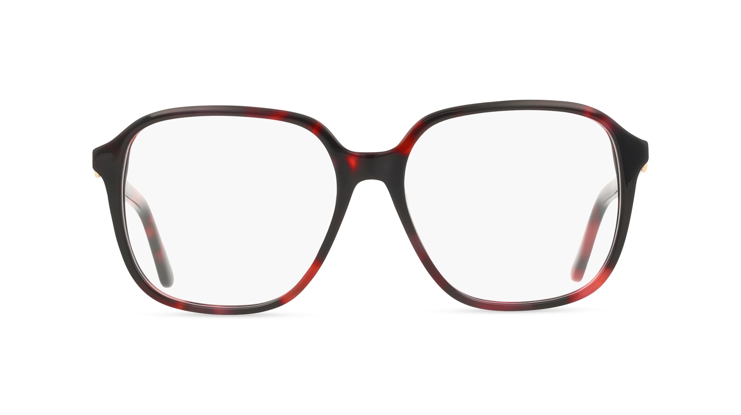 Guess GU50309 Damen-Brille inkl. Gläser Vollrand Quadratisch Acetat-Gestell 54/15/140, Rot