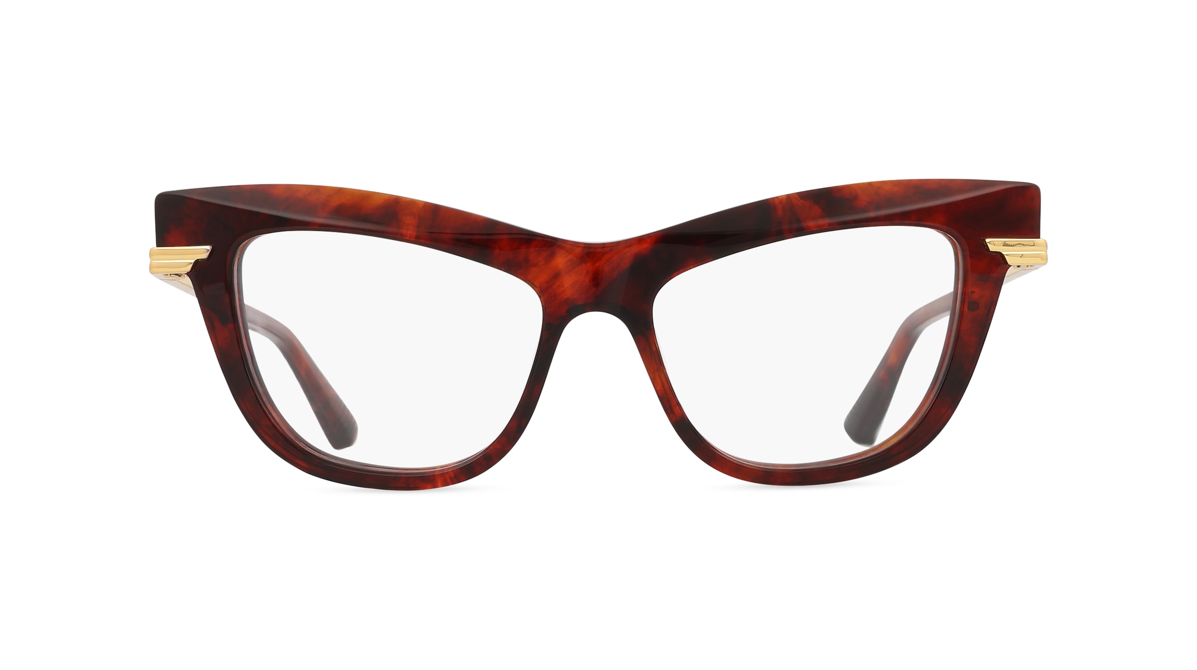 Bottega Veneta  BV1266O Damen-Brille inkl. Gläser Vollrand Butterfly Recycled Acetat-Gestell 51mm/16mm/130mm, braun