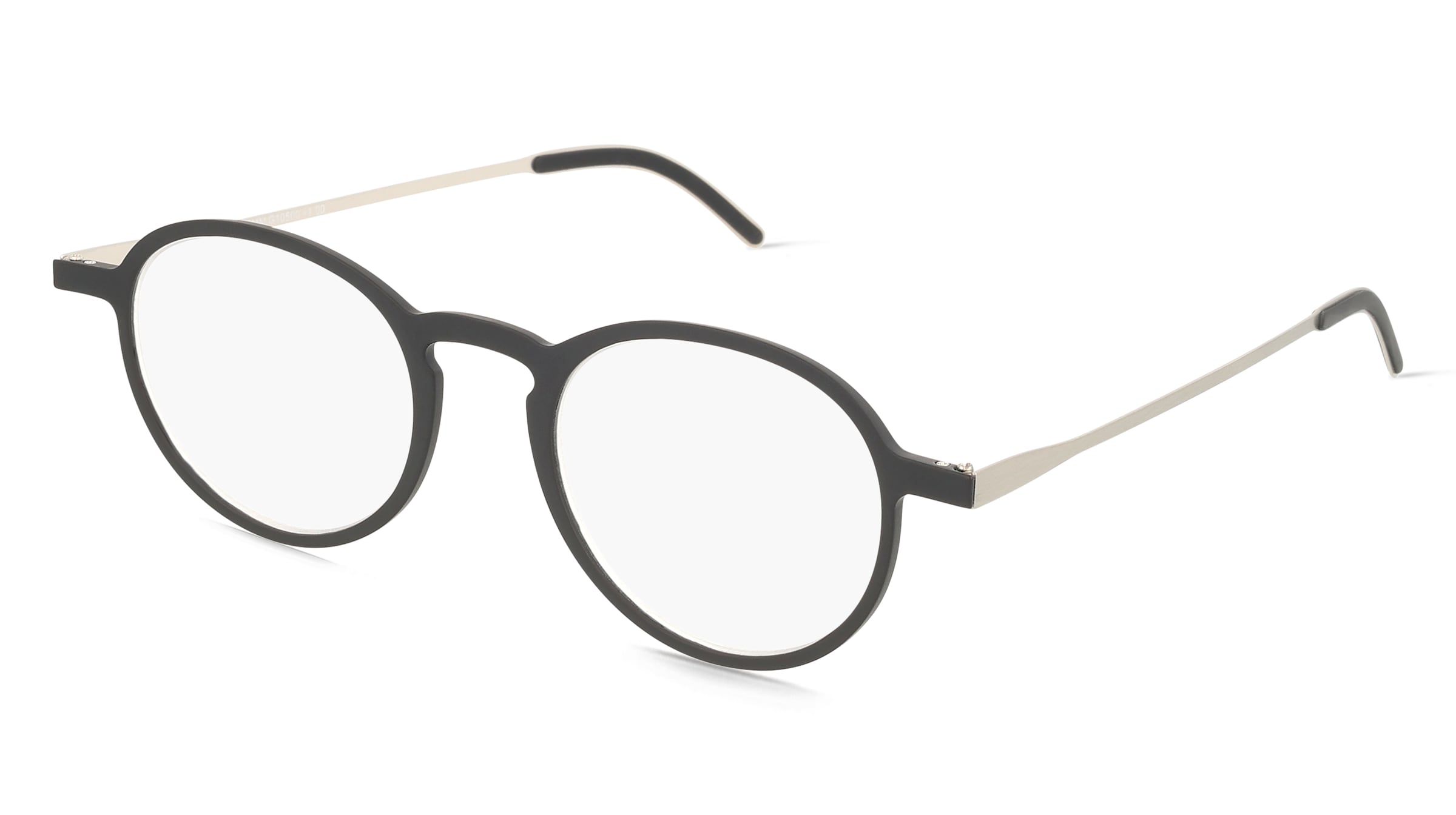 I NEED YOU 5 MM Unisex-Fertiglesebrille Vollrand Panto Kunststoff-Gestell, Schwarz