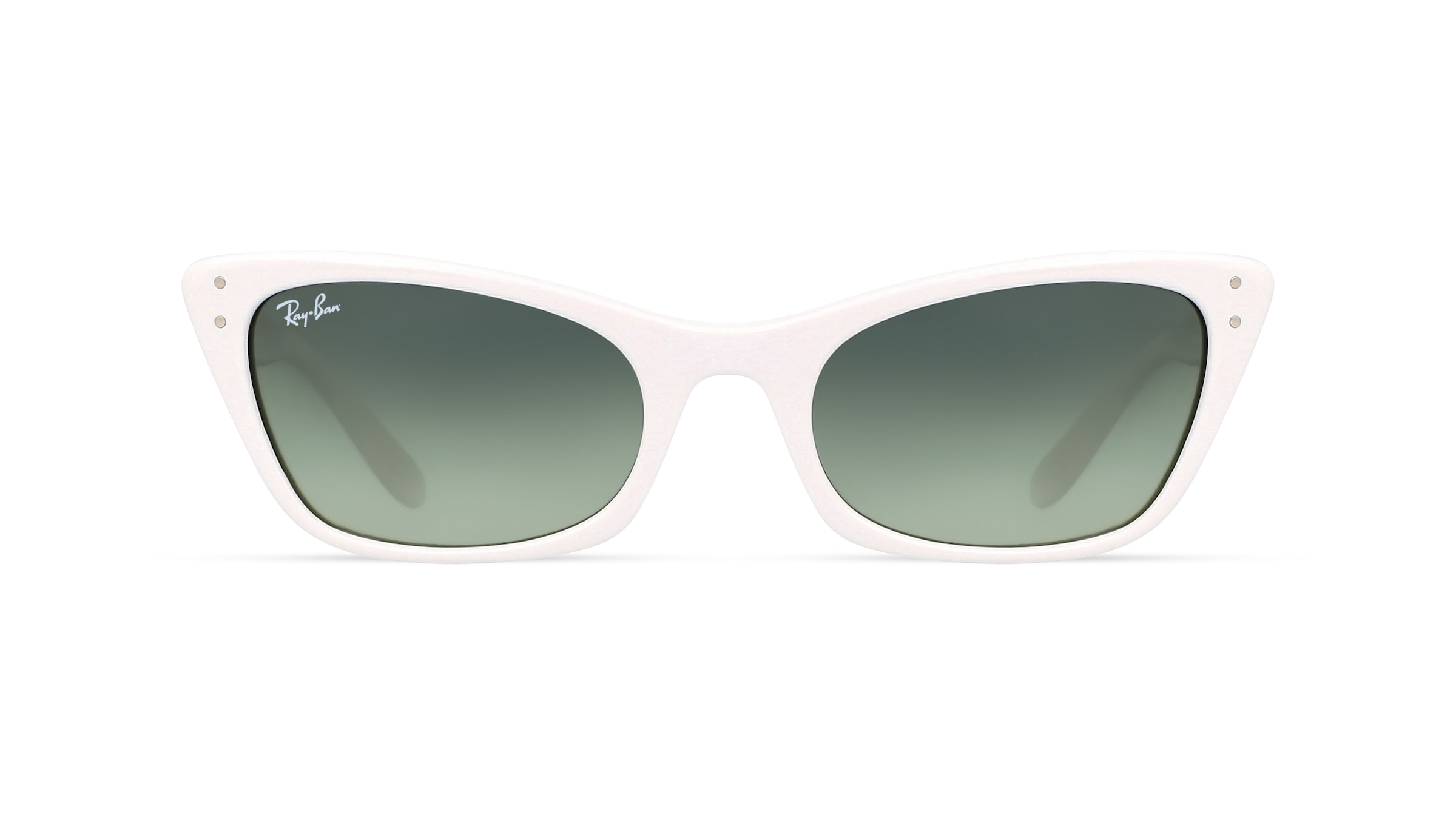 Ray-Ban RB 2299 LADY BURBANK Damen-Sonnenbrille Vollrand Butterfly Acetat-Gestell, weiß