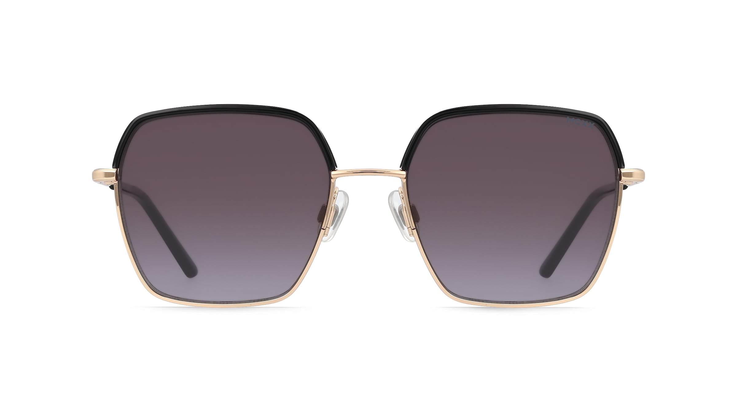 Mexx Eyes 6522 Damen-Sonnenbrille Vollrand Achteckig Metall-Gestell, gold