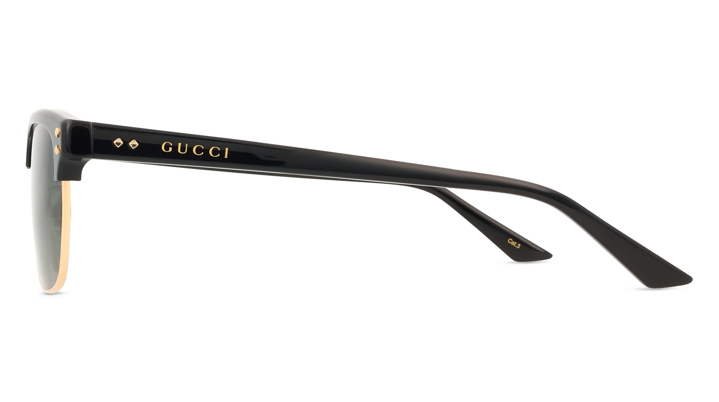 Thumbnail - Gucci GG1897SK Herren-Sonnenbrille Vollrand Browline Acetat-Gestell, Schwarz