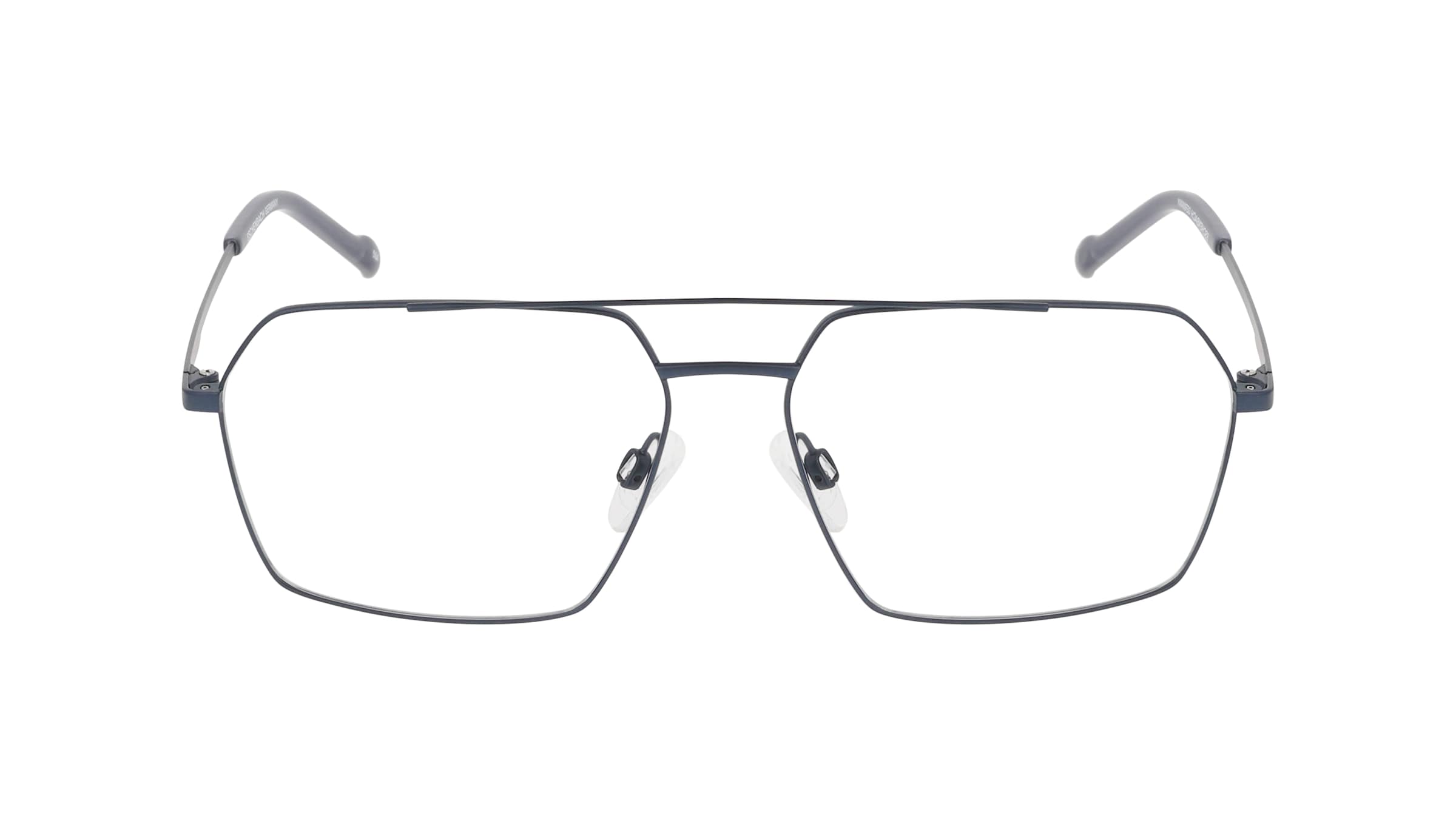 Eschenbach 822019 Herren-Brille inkl. Gläser Vollrand Pilot Titan-Gestell 57/16/140, Blau