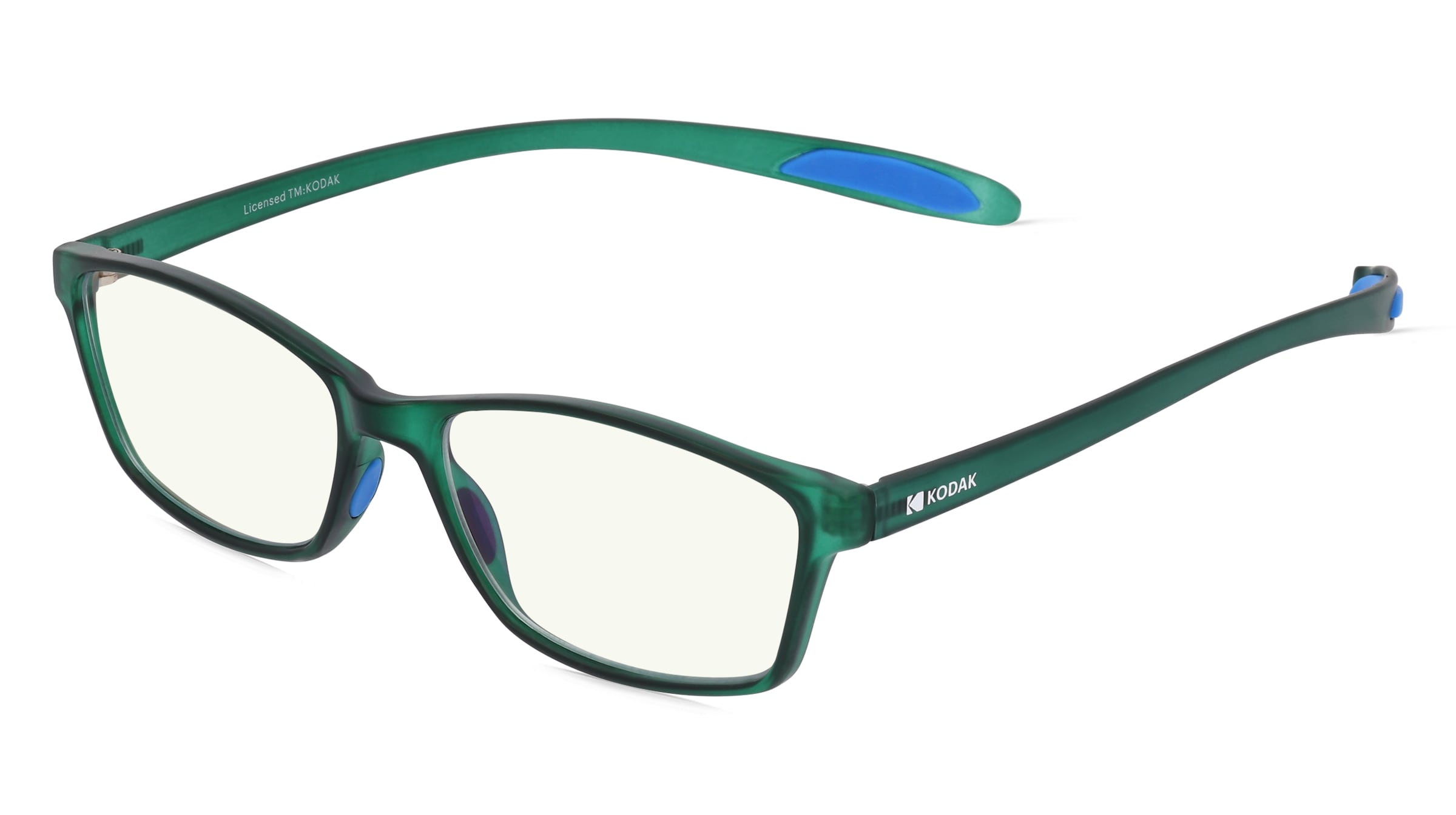 KODAK CF10000 Damen-Fertiglesebrille Vollrand Quadratisch TR90-Gestell, Grün