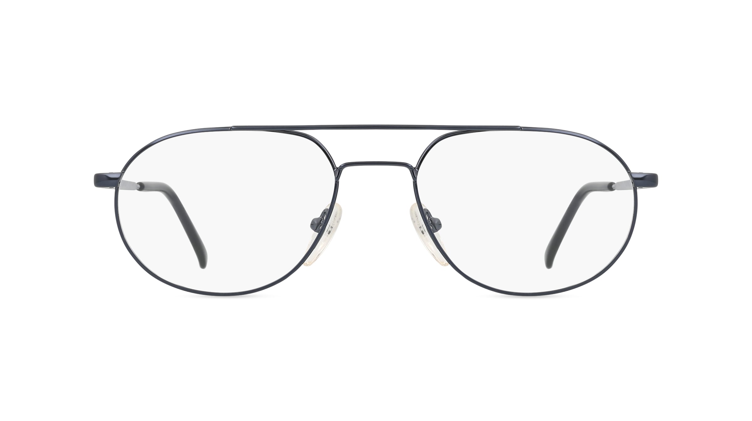 Fielmann MC 176 TR Herren-Brille inkl. Gläser Vollrand Pilot Metall-Gestell 52mm/16mm/135mm, blau