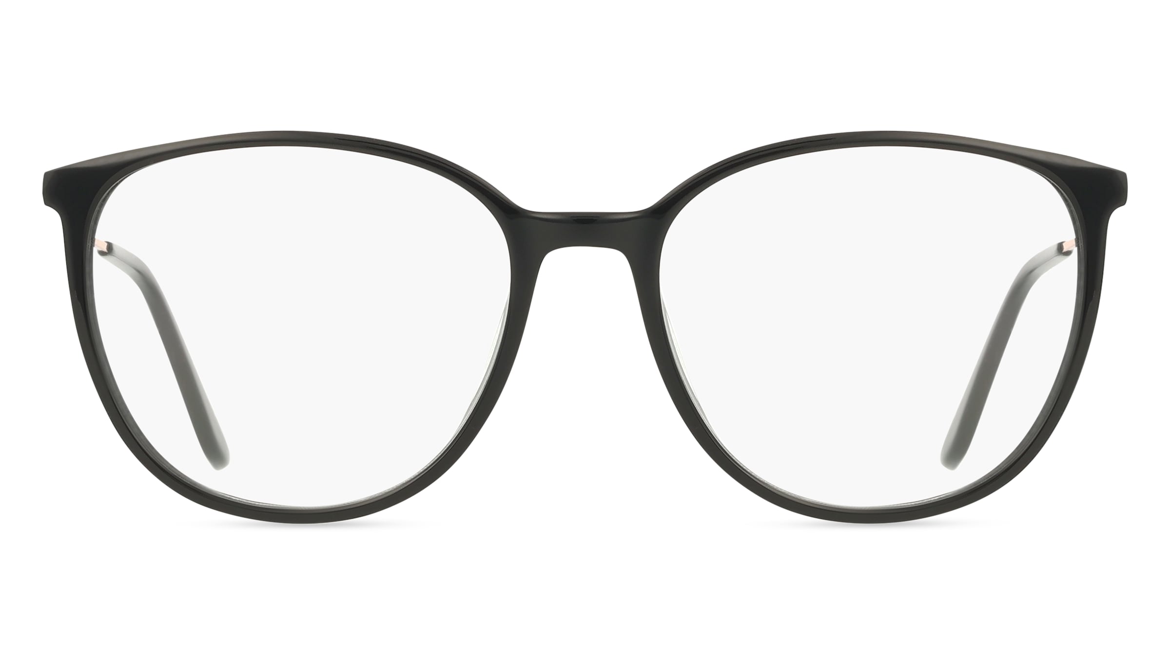 Fielmann ABC 090 FLEX CL ANDREA Damen-Brille inkl. Gläser Vollrand Panto Acetat-Gestell 53/17/140, schwarz