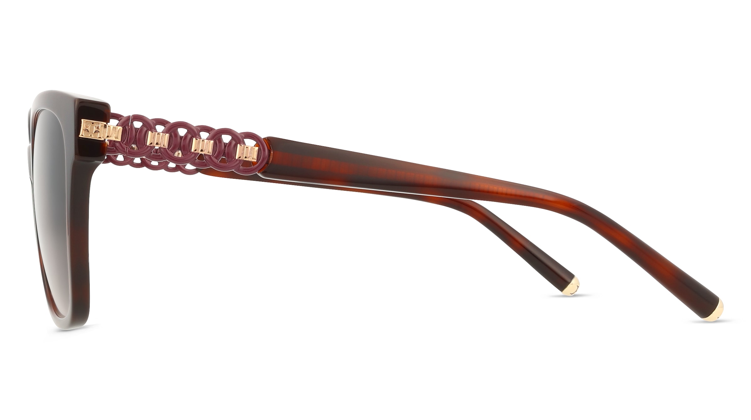 Thumbnail - Escada SESE62 Unisex-Sonnenbrille Vollrand Eckig Acetat-Gestell, braun