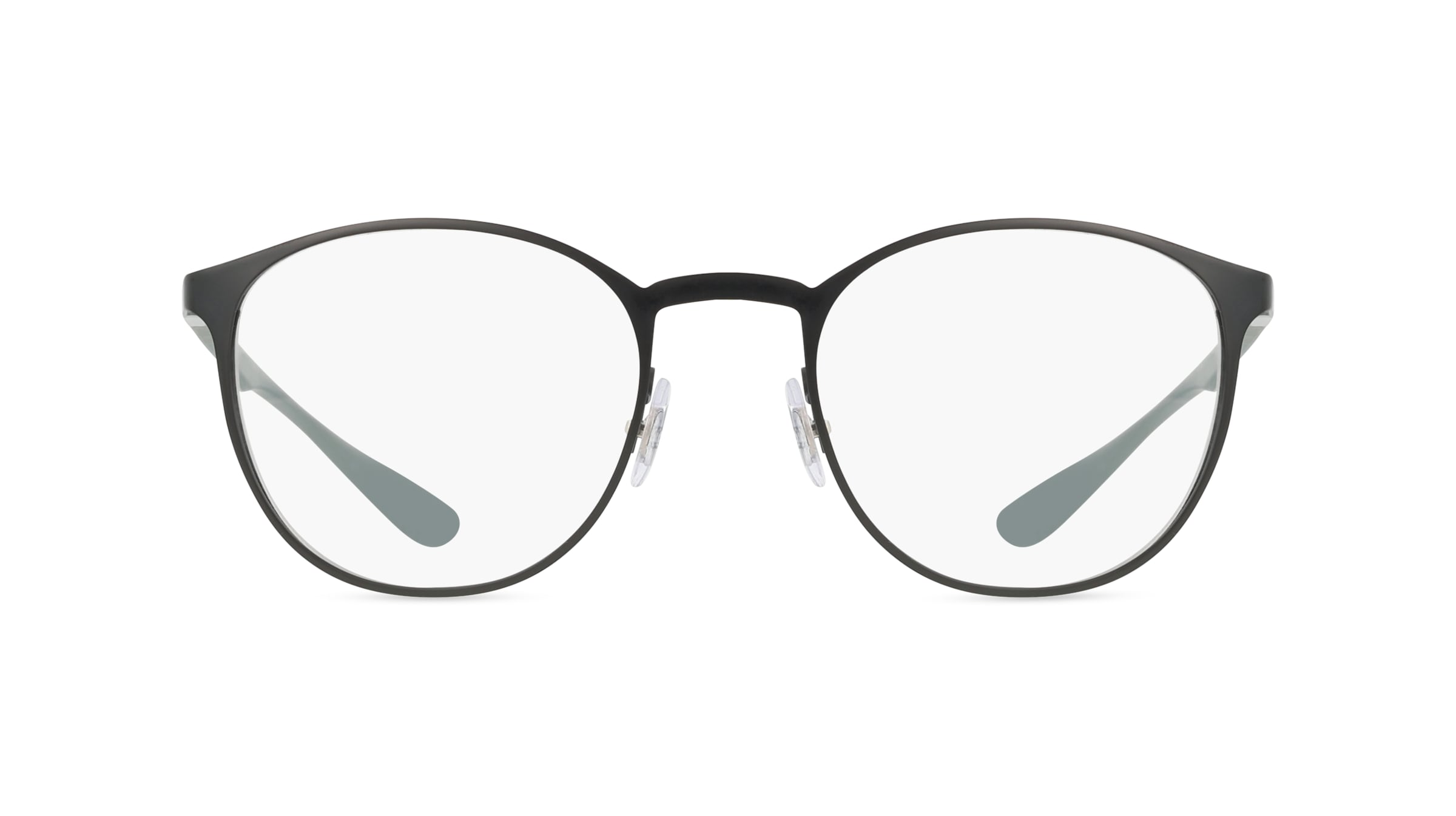 Ray-Ban RX6335 Unisex-Brille inkl. Gläser Vollrand Panto Metall-Gestell 50mm/20mm/145mm, schwarz
