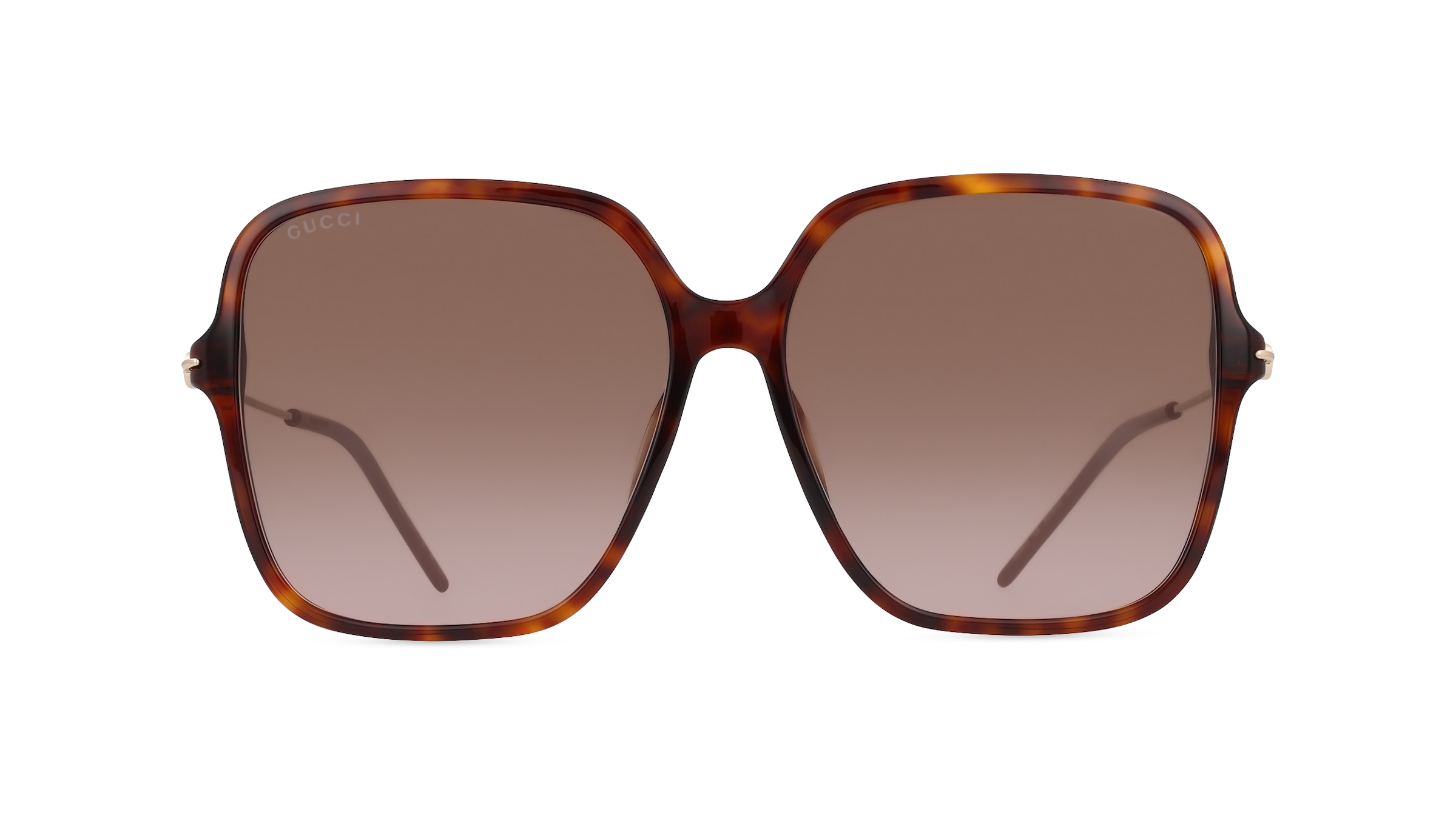 Gucci GG1267S Damen-Sonnenbrille Vollrand Eckig Kunststoff-Gestell, braun