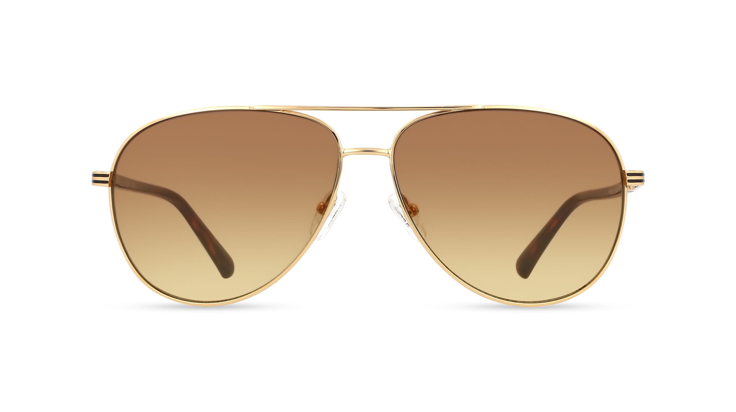 Guess GU00043 Unisex-Sonnenbrille Vollrand Pilot Metall-Gestell, gold