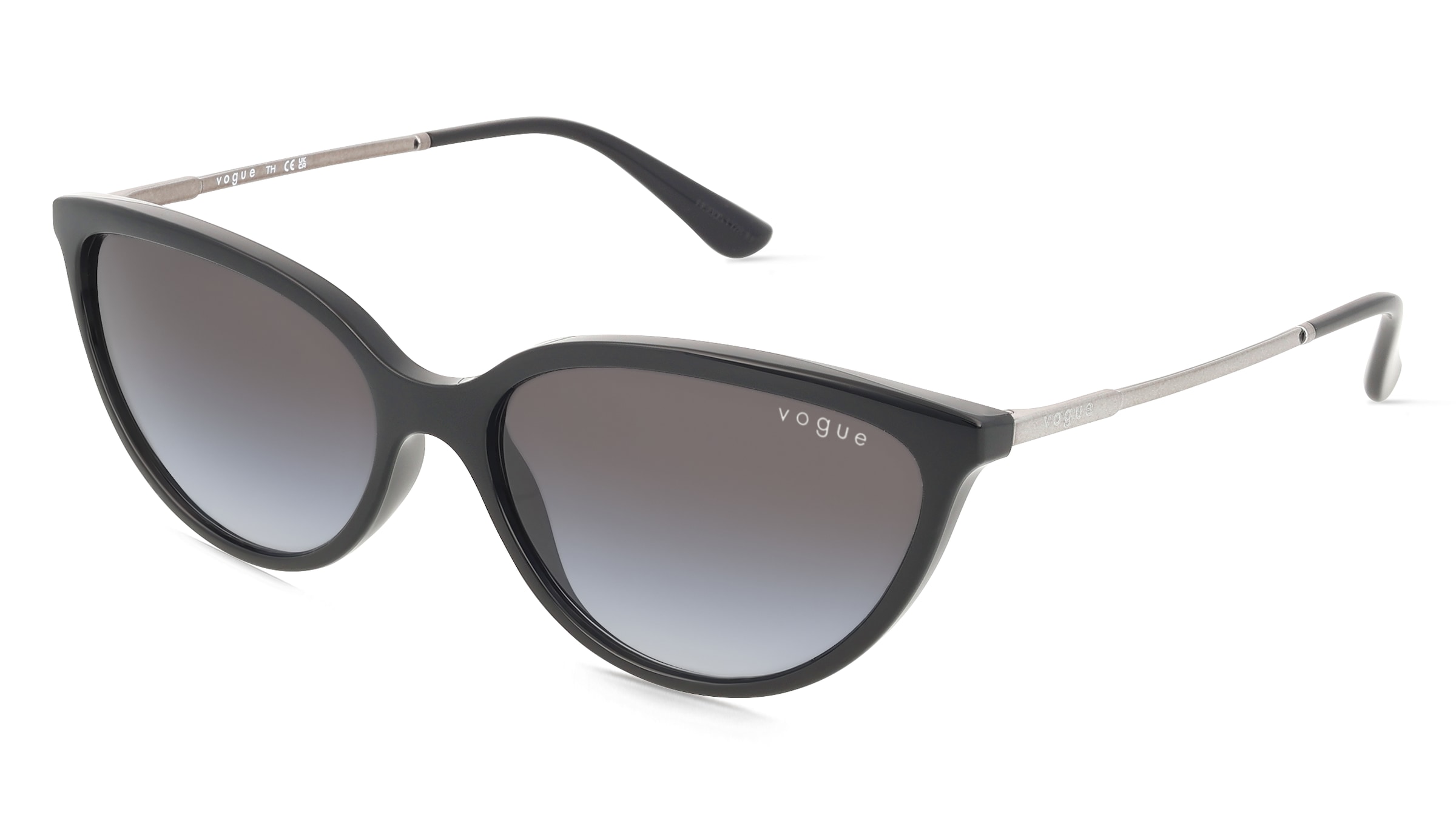 Vogue 0VO5672S Damen-Sonnenbrille Vollrand Cat Eye Kunststoff-Gestell, Schwarz