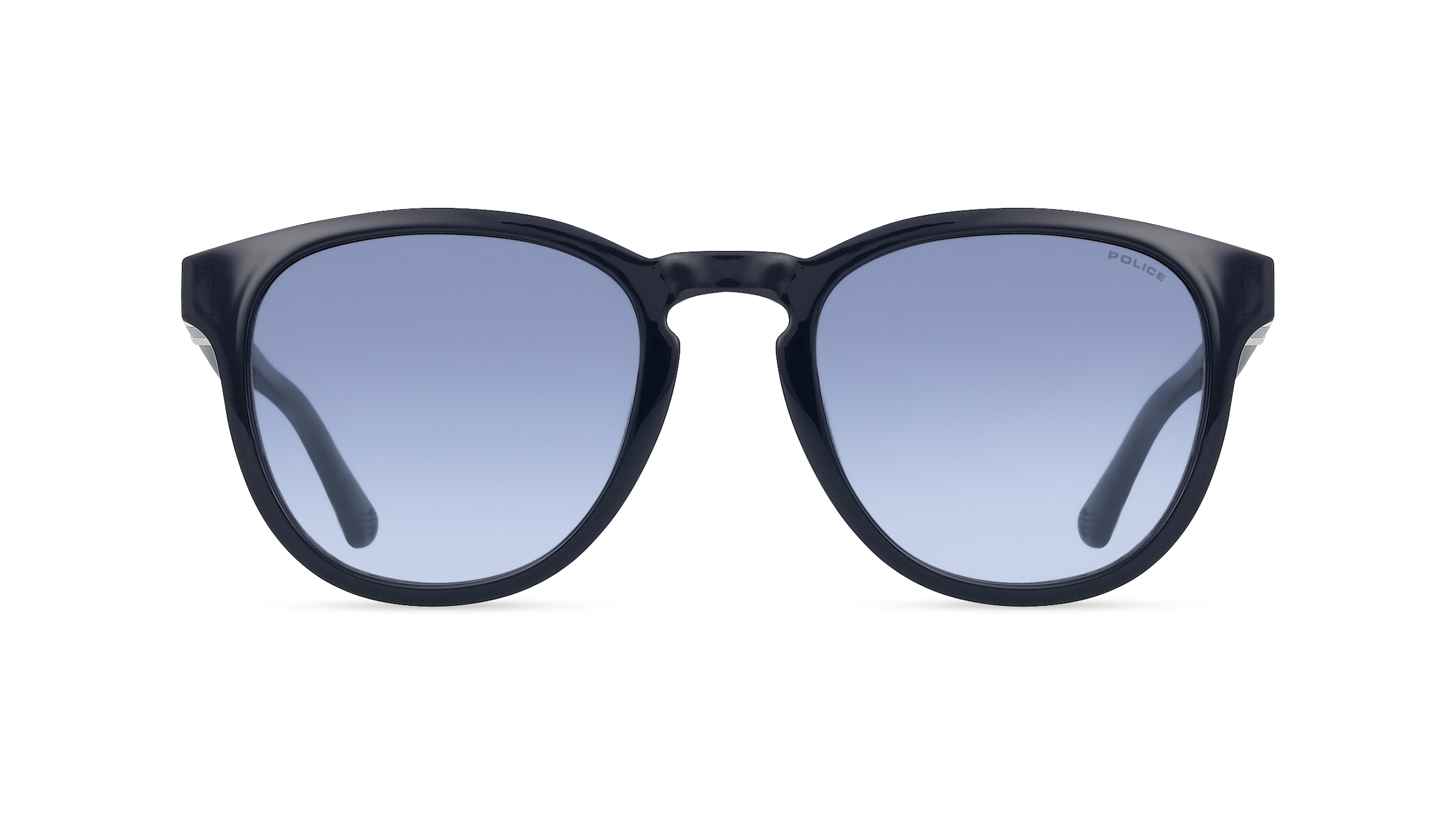 Police POISPLF60V Herren-Sonnenbrille Vollrand Panto Kunststoff-Gestell, blau