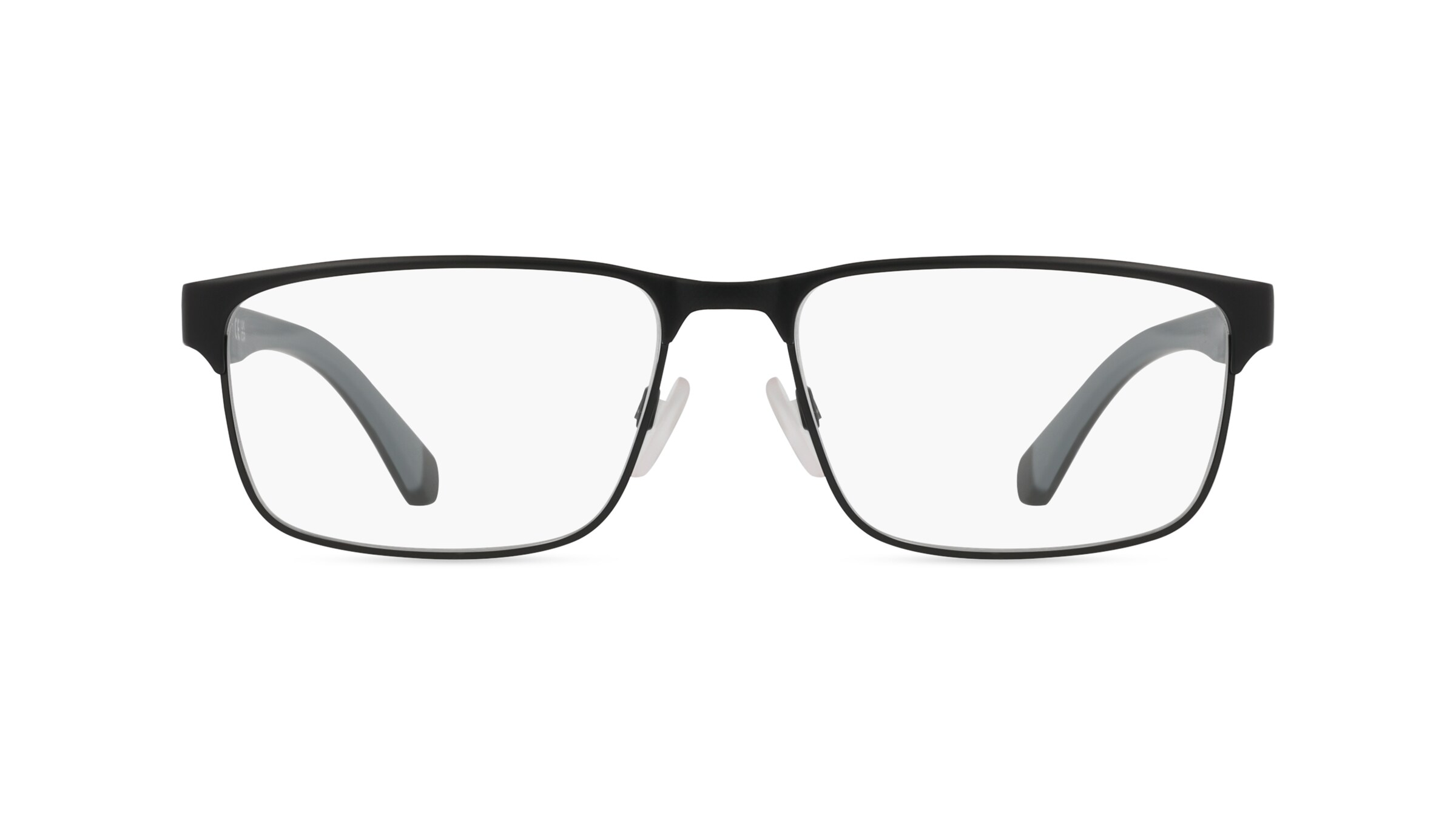 Emporio Armani EA1105 Herren-Brille inkl. Gläser Vollrand Rechteckig Metall-Gestell 54mm/17mm/145mm, schwarz