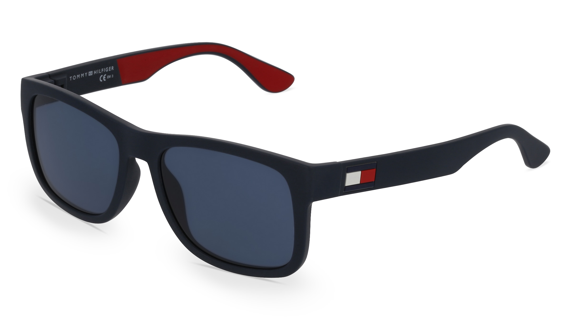 Tommy Hilfiger TH 1556/S Herren-Sonnenbrille Vollrand Quadratisch Kunststoff-Gestell, Blau