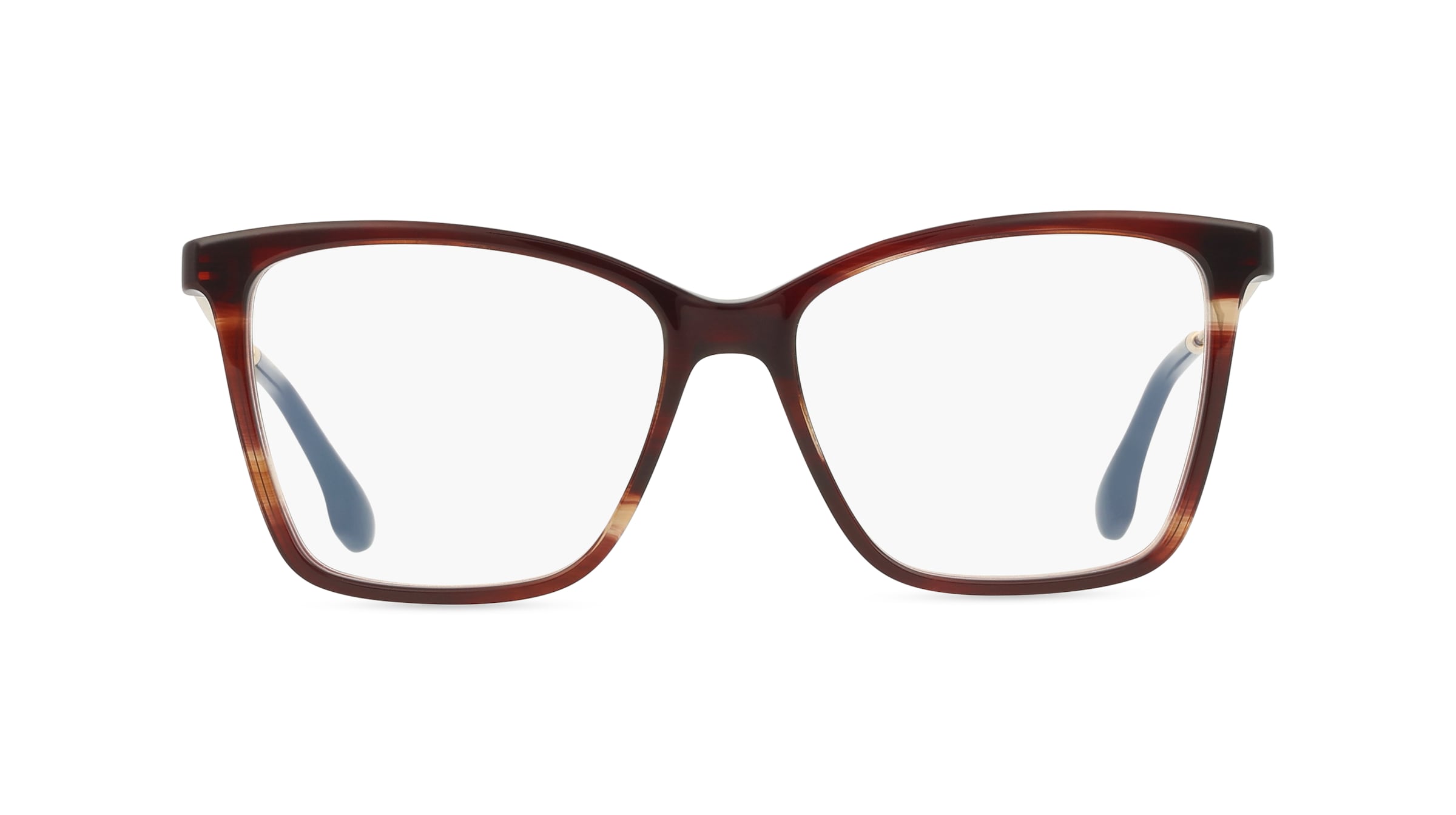 Victoria Beckham VB2647 Damen-Brille inkl. Gläser Vollrand Butterfly Acetat-Gestell 54mm/15mm/140mm, braun