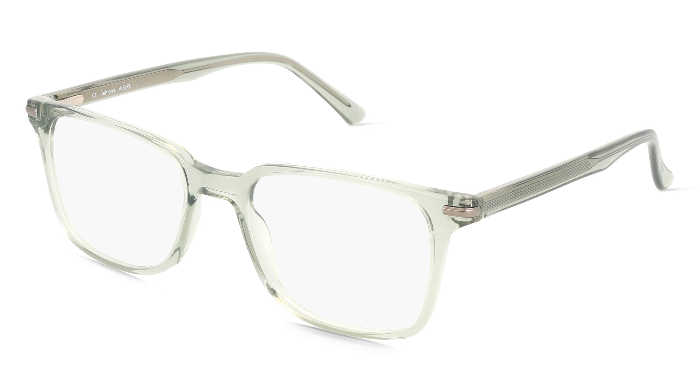 Fielmann BD 580 FLEX CL ALBERT Herren-Brille inkl. Gläser Vollrand Quadratisch Acetat-Gestell 54/19/150, Grün