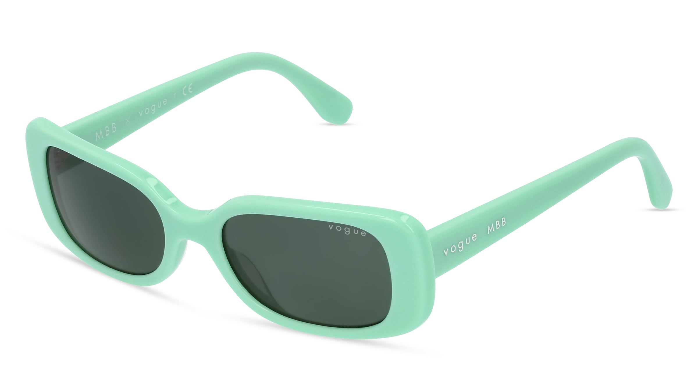 Luxottica Vogue eyewear VO5414S Damen-Sonnenbrille Vollrand Eckig Acetat-Gestell, grün