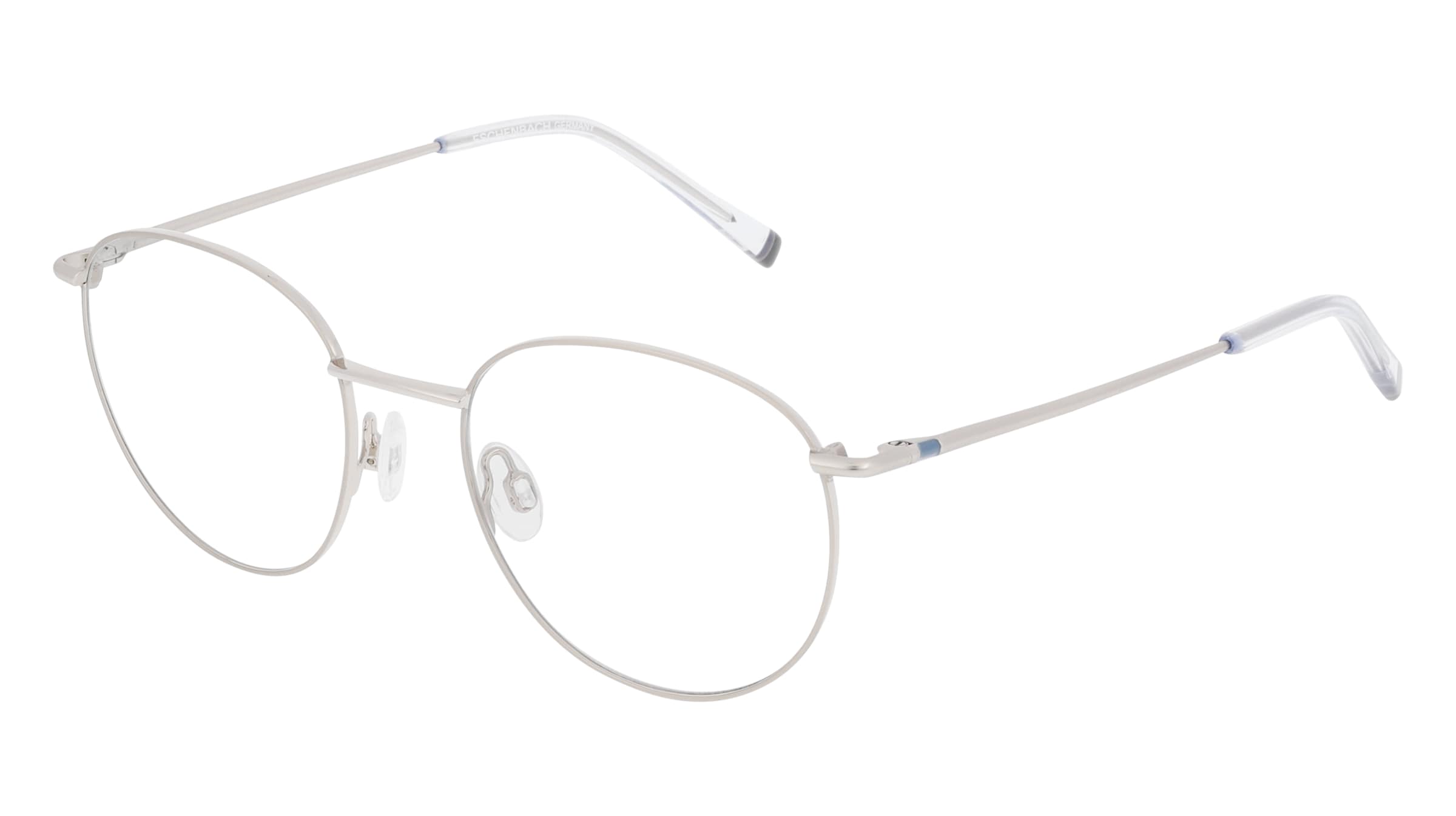 HUMPHREY’S eyewear 582327 Unisex-Brille inkl. Gläser Vollrand Panto Metall-Gestell 49/18/140, Silber