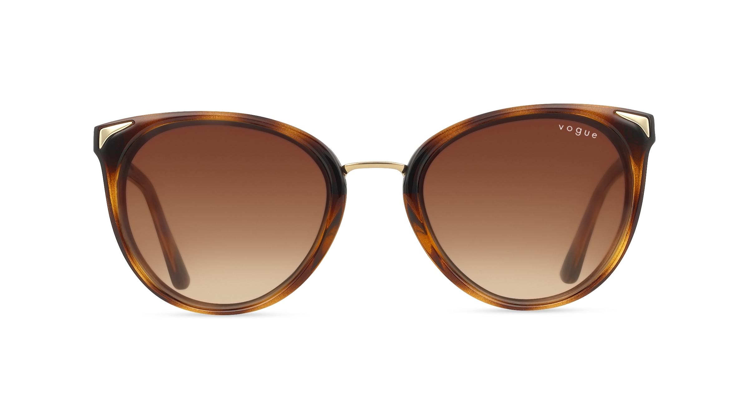 Vogue VO5230S Damen-Sonnenbrille Vollrand Butterfly Kunststoff-Gestell, braun