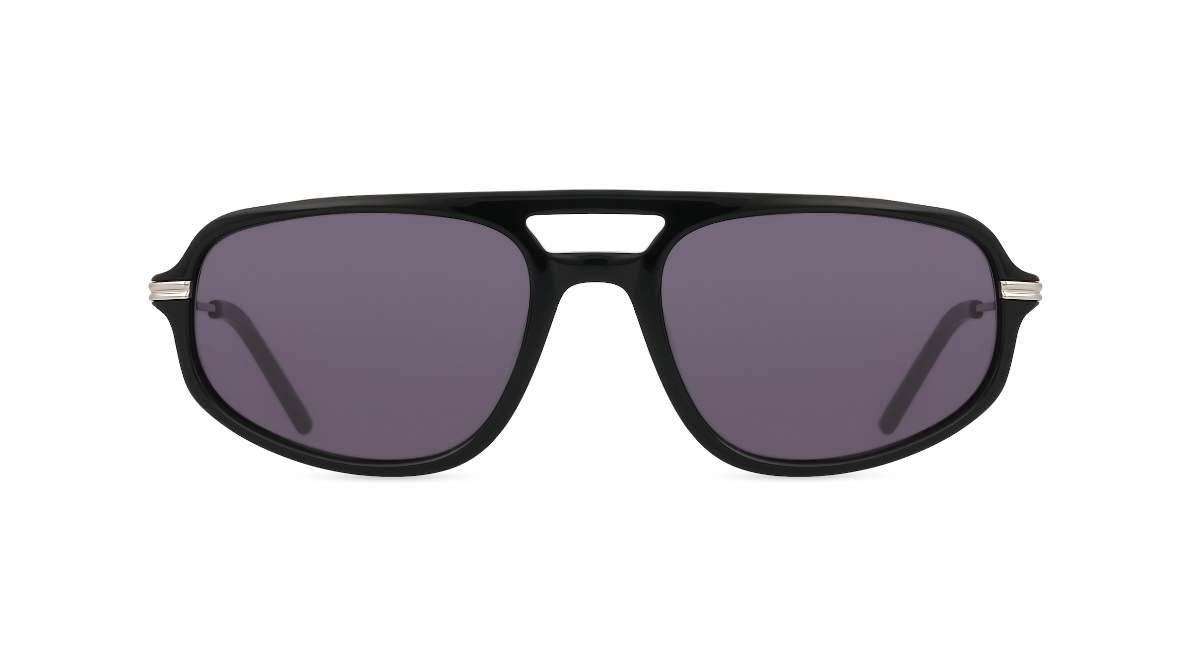 DKNY DK712S Damen-Sonnenbrille Vollrand Pilot Acetat-Gestell, schwarz