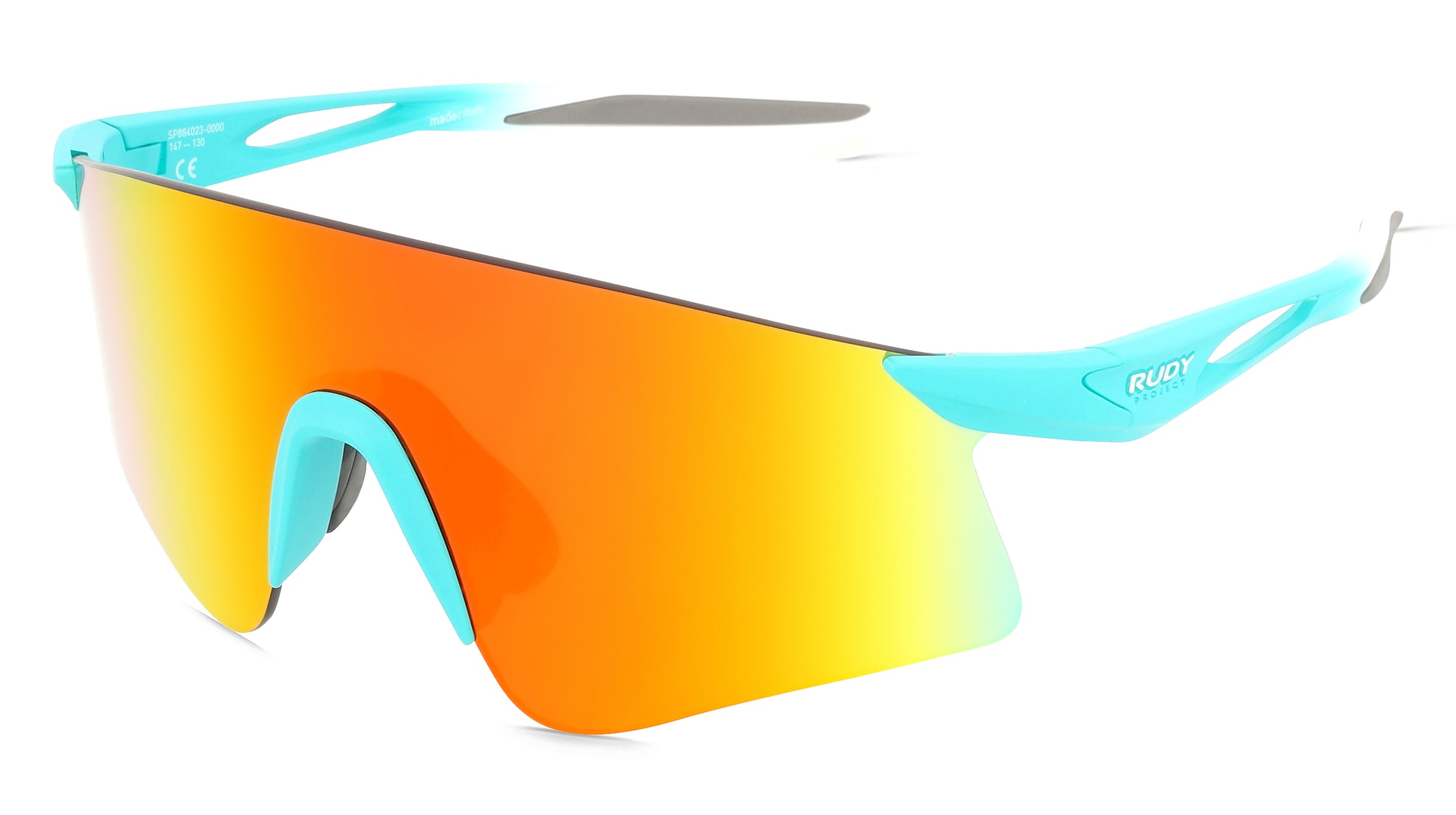 Rudy Project SP884023 ASTRAL Unisex-Sonnenbrille Randlos Monoscheibe Kunststoff-Gestell, Grün